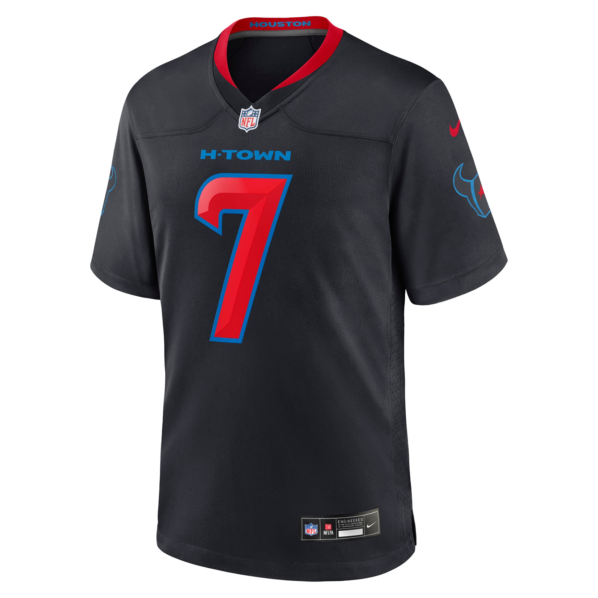 Houston Texans Nike Secondary Alternate Game Jersey - Black - CJ Stroud - Mens, , rebel_hi-res
