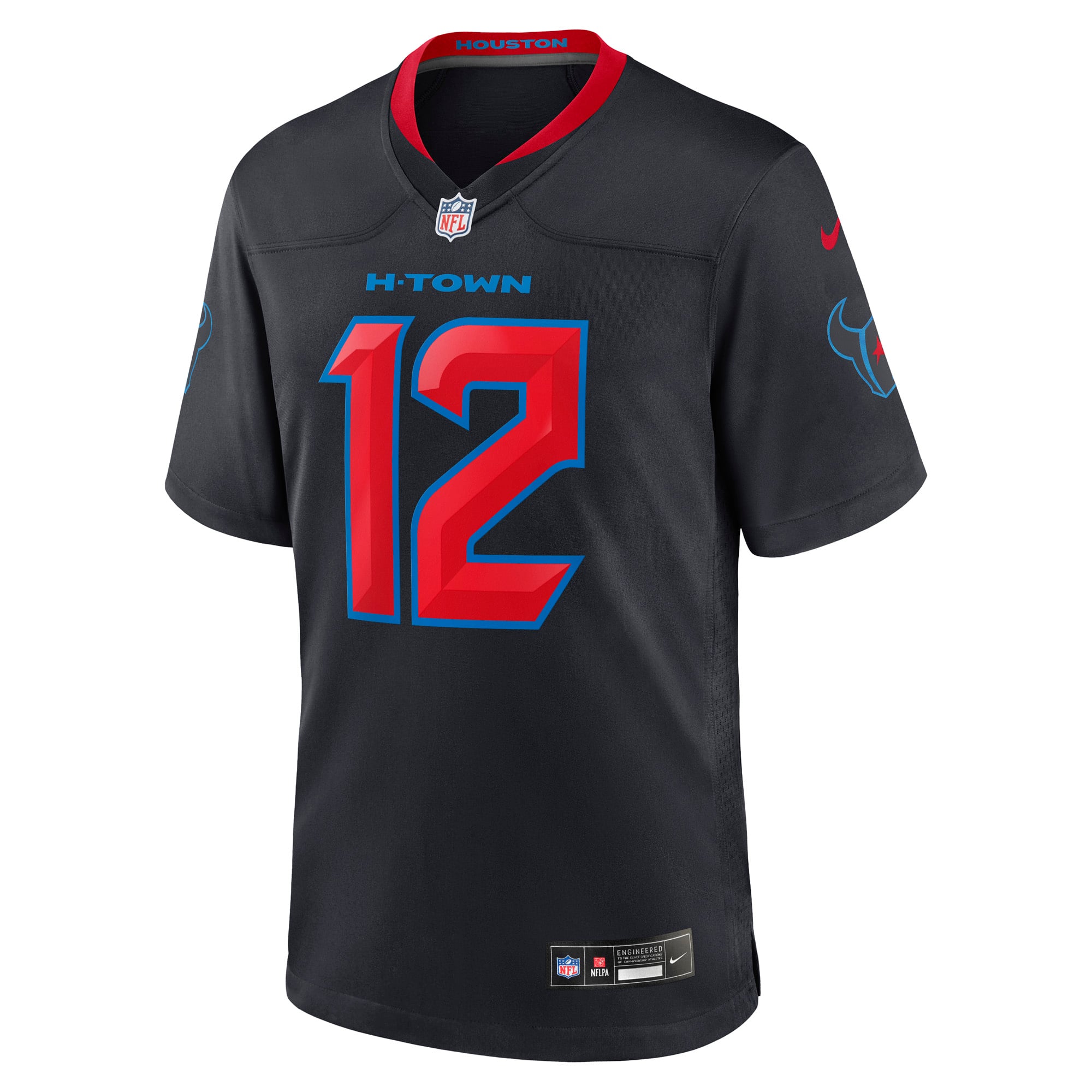 Houston Texans Nike Secondary Alternate Game Jersey - Black - Nico Collins - Mens, , rebel_hi-res