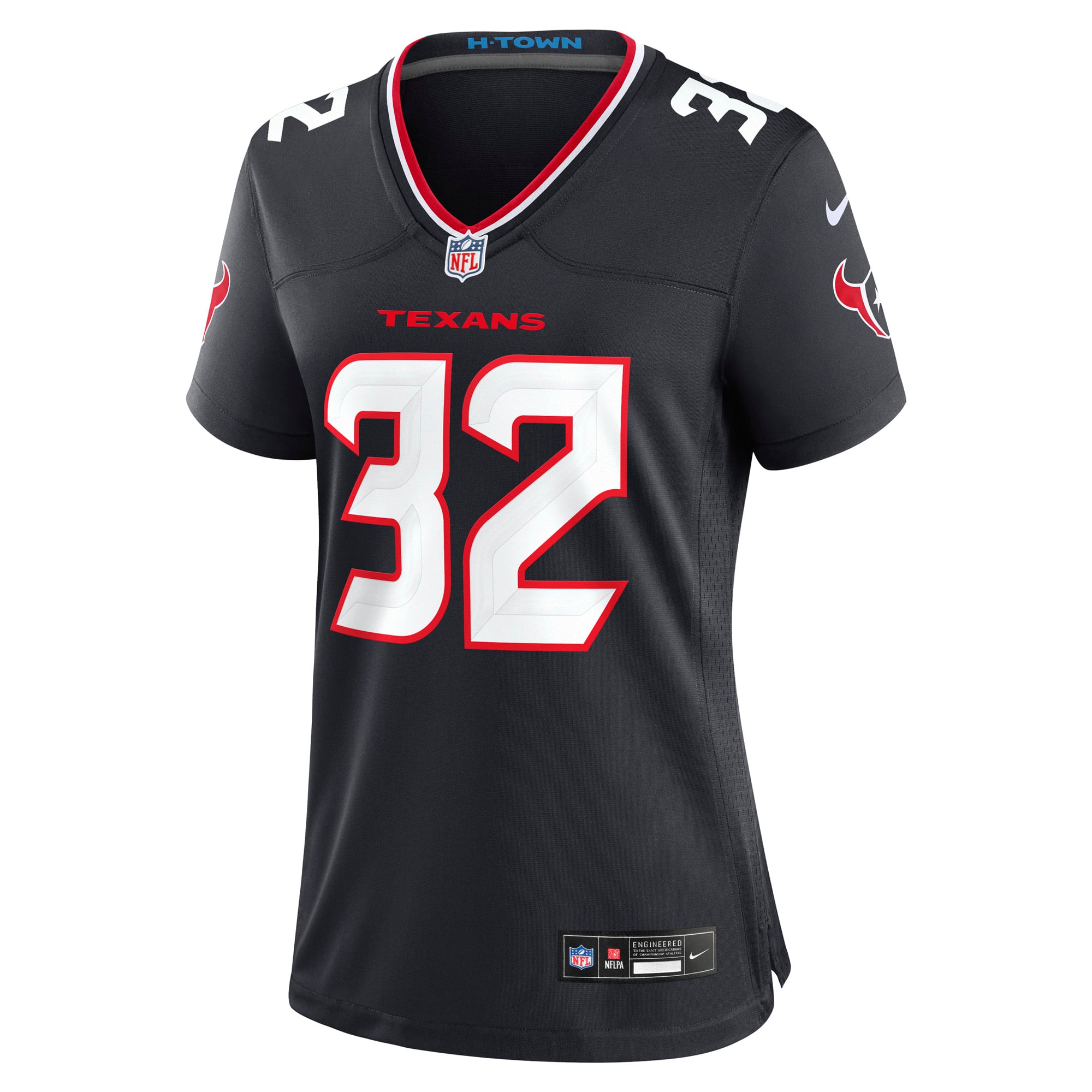 Houston Texans Nike Home Game Jersey - Black - David Montgomery - Womens, , rebel_hi-res