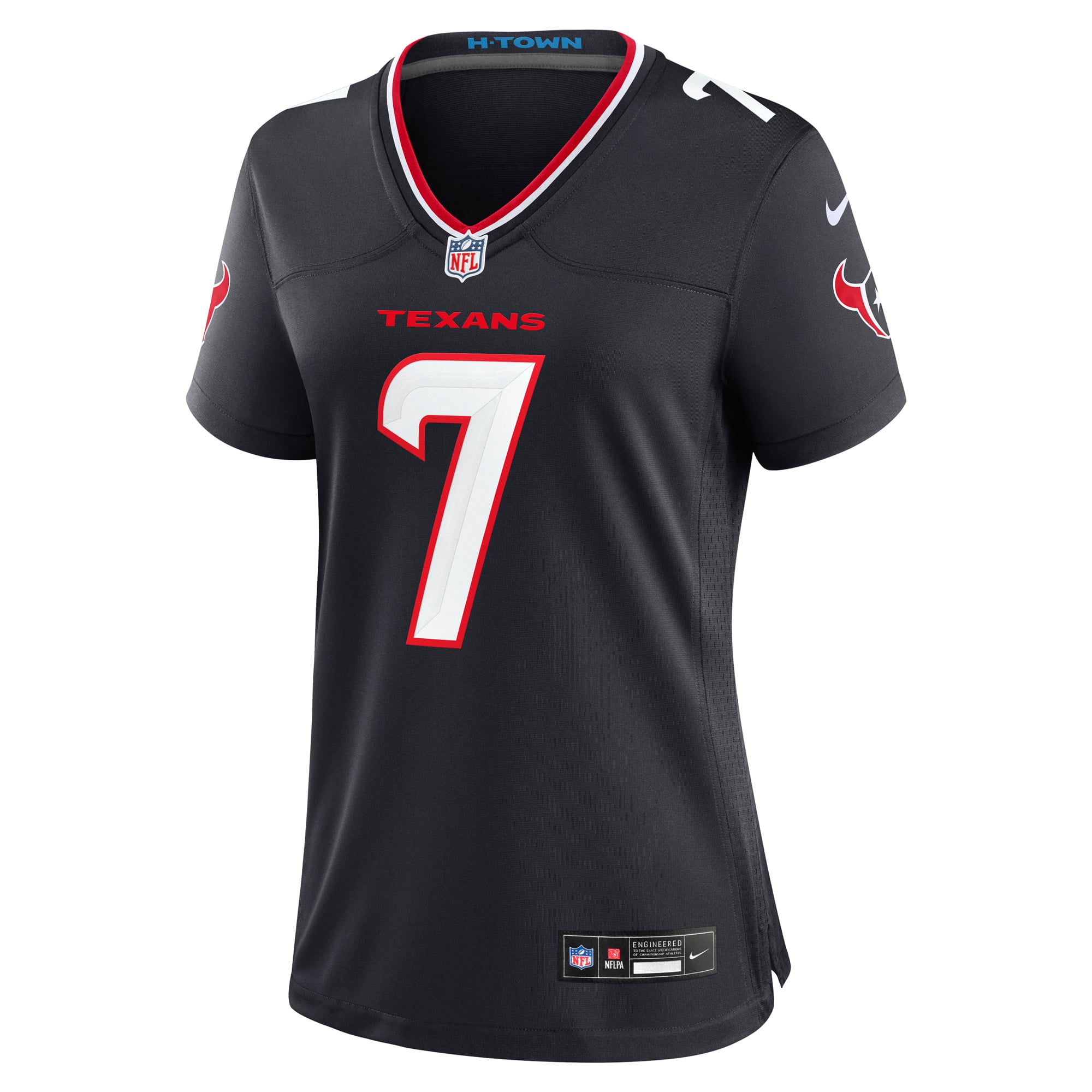 Houston Texans Nike Home Game Jersey - Black - CJ Stroud - Womens, , rebel_hi-res