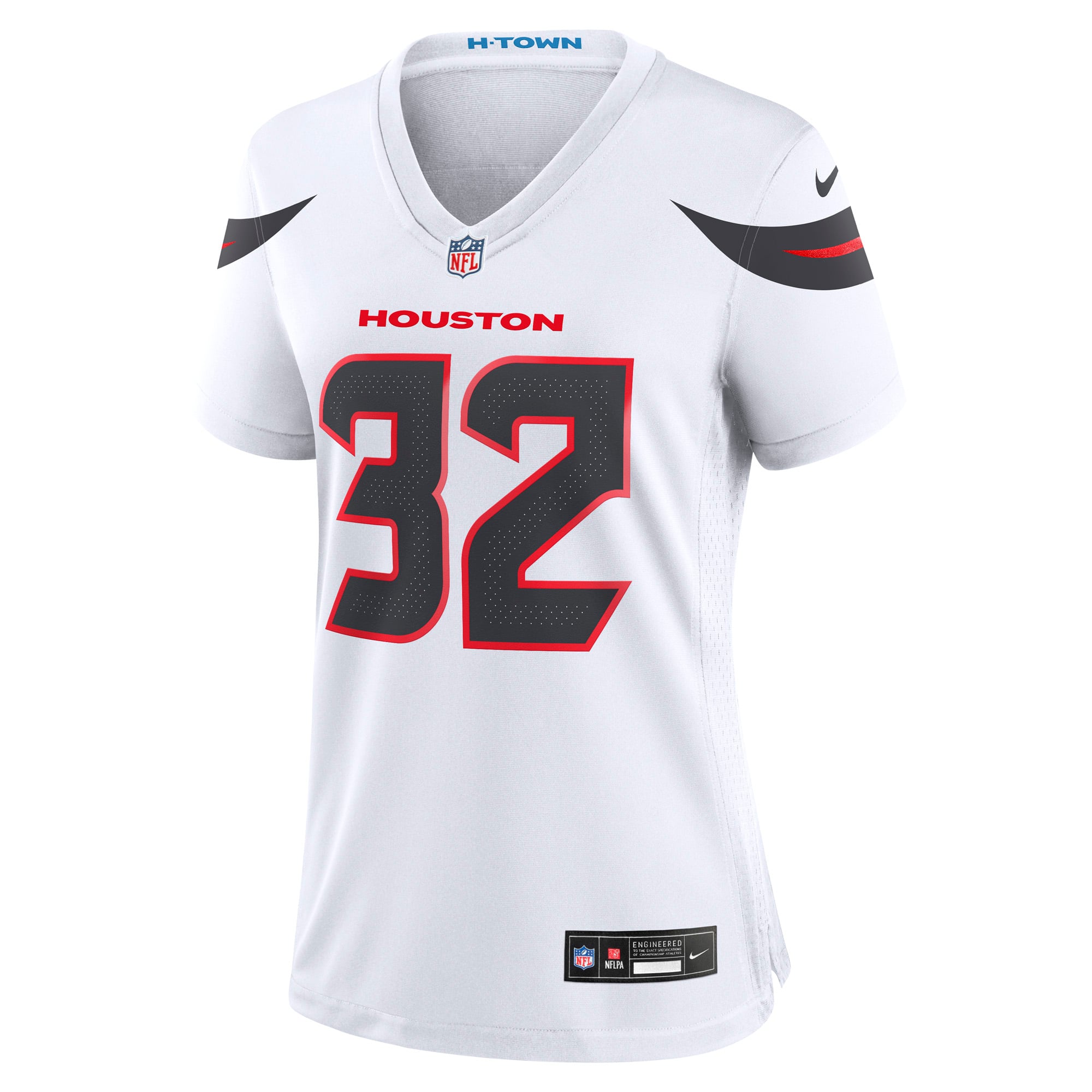 Houston Texans Nike Road Game Jersey - White - David Montgomery - Womens, , rebel_hi-res