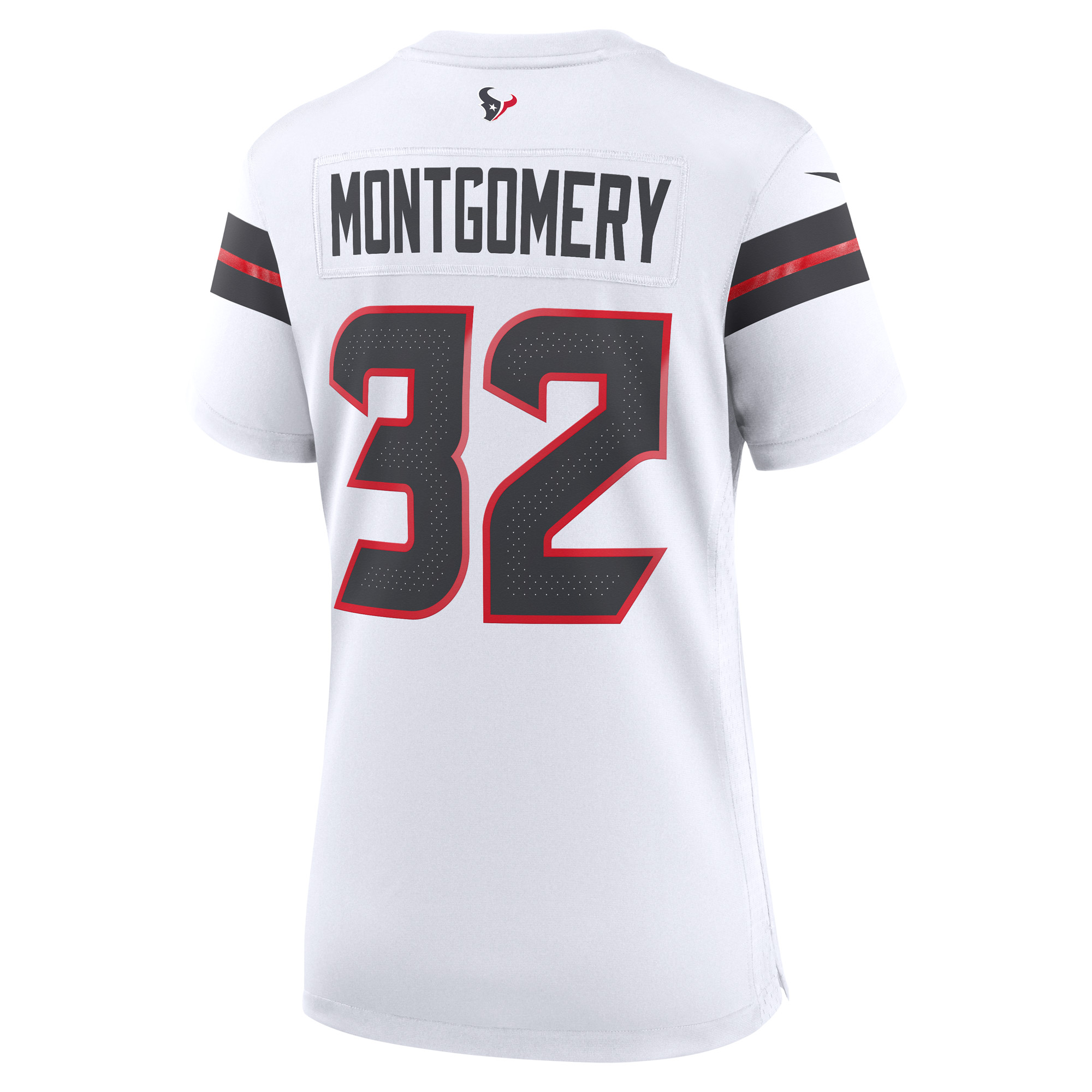 Houston Texans Nike Road Game Jersey - White - David Montgomery - Womens, , rebel_hi-res