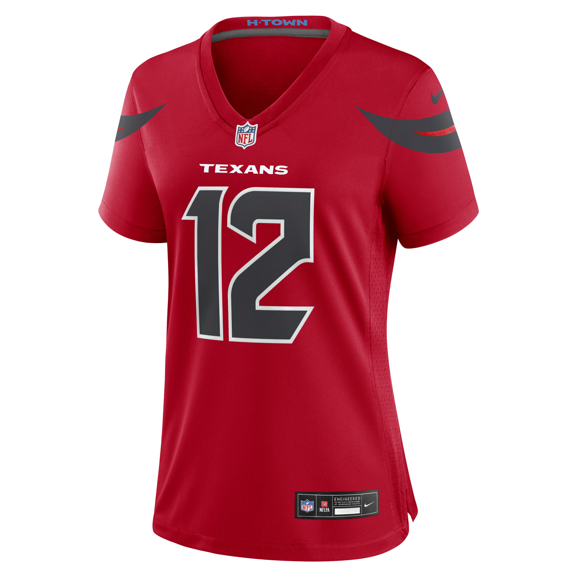 Houston Texans Nike Alternate Game Jersey - Red - Nico Collins - Womens, , rebel_hi-res