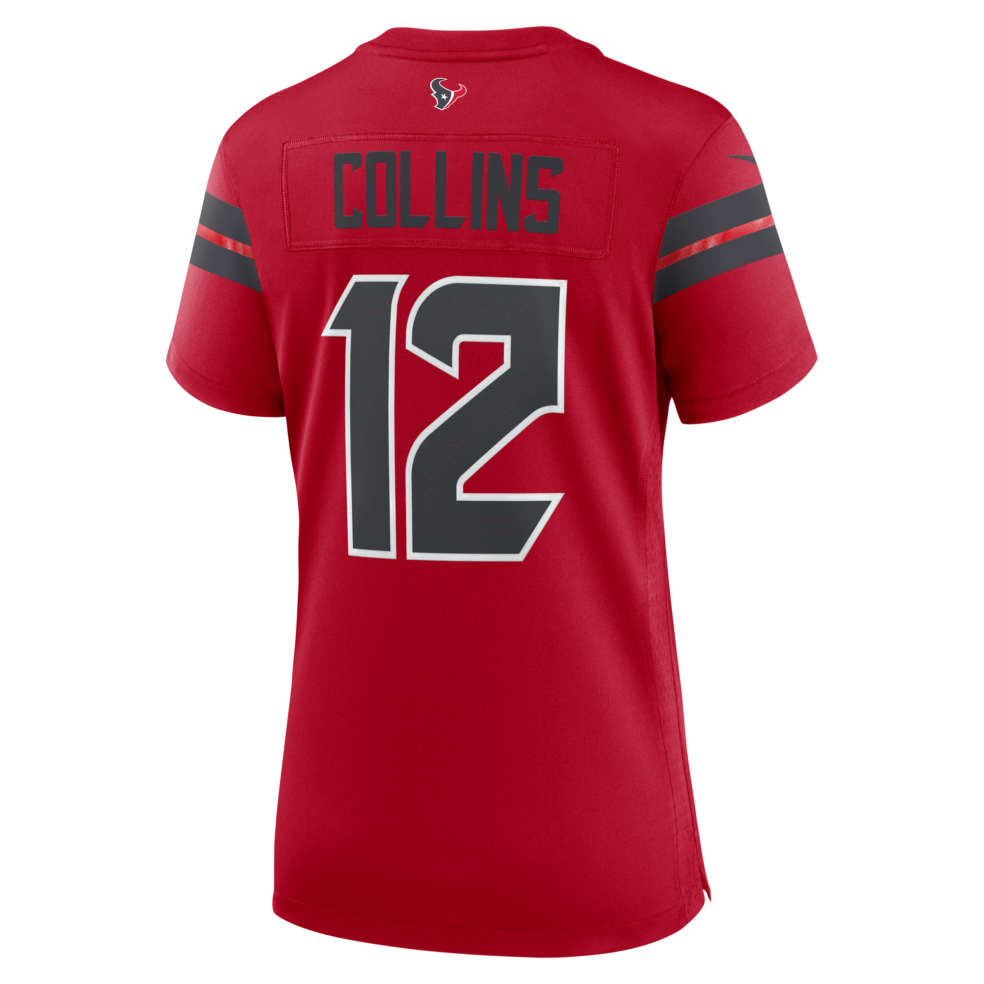 Houston Texans Nike Alternate Game Jersey - Red - Nico Collins - Womens, , rebel_hi-res