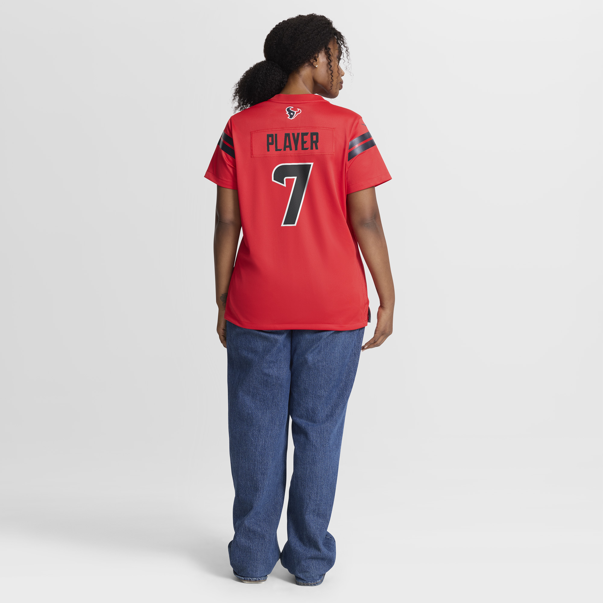 Houston Texans Nike Alternate Game Jersey - Red - Nico Collins - Womens, , rebel_hi-res