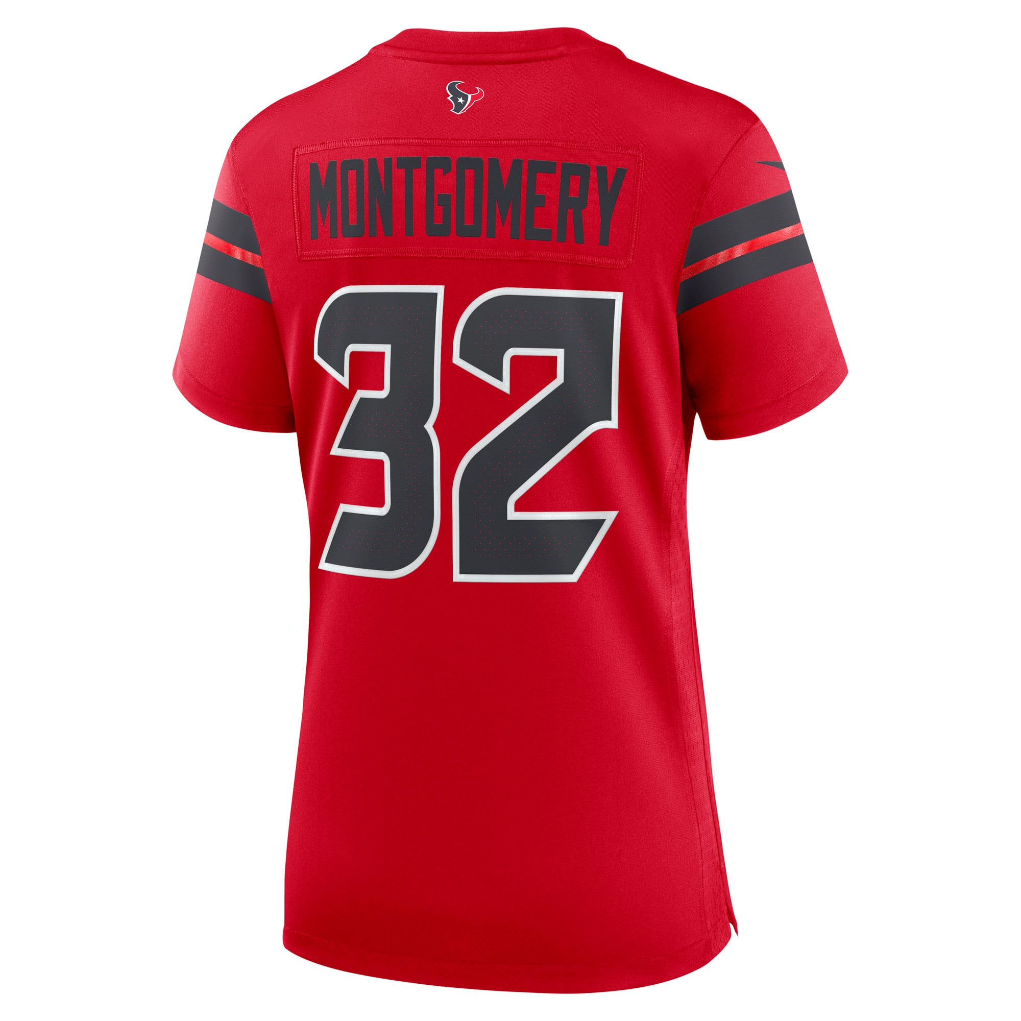 Houston Texans Nike Alternate Game Jersey - Red - David Montgomery - Womens, , rebel_hi-res