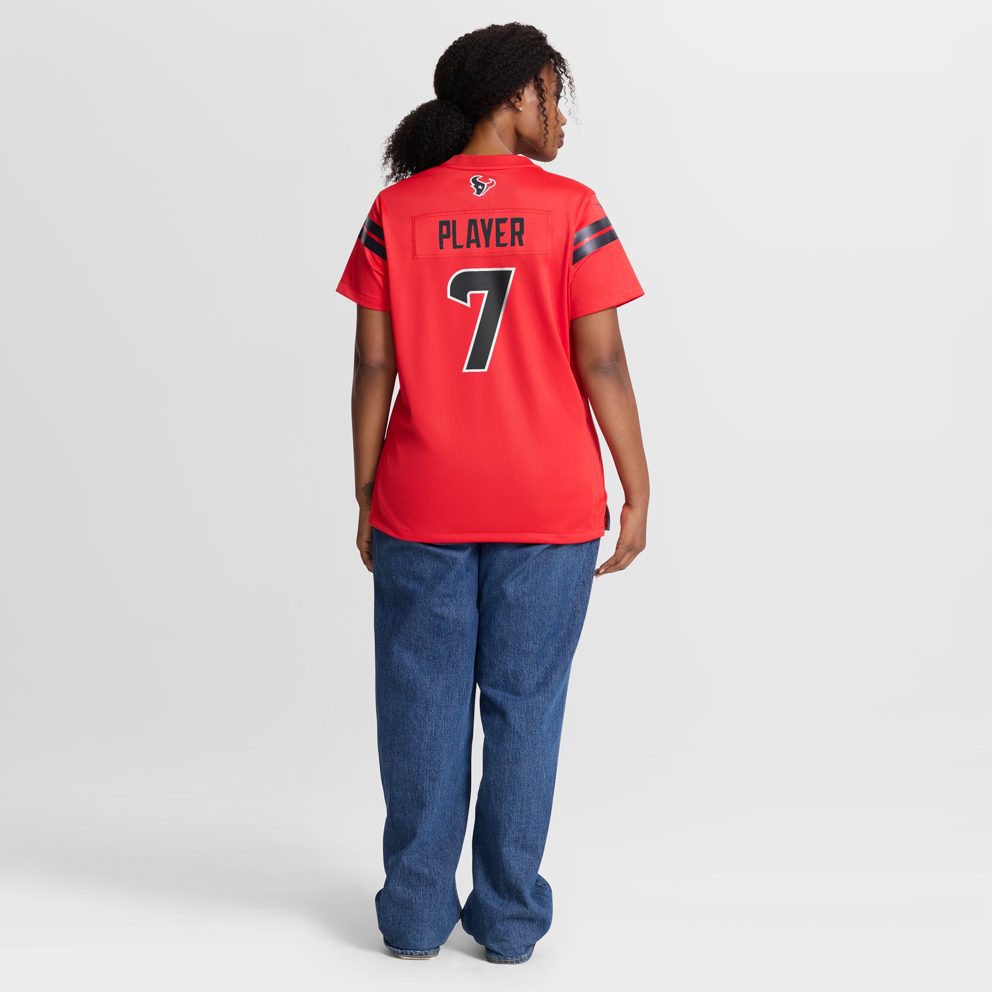 Houston Texans Nike Alternate Game Jersey - Red - David Montgomery - Womens, , rebel_hi-res