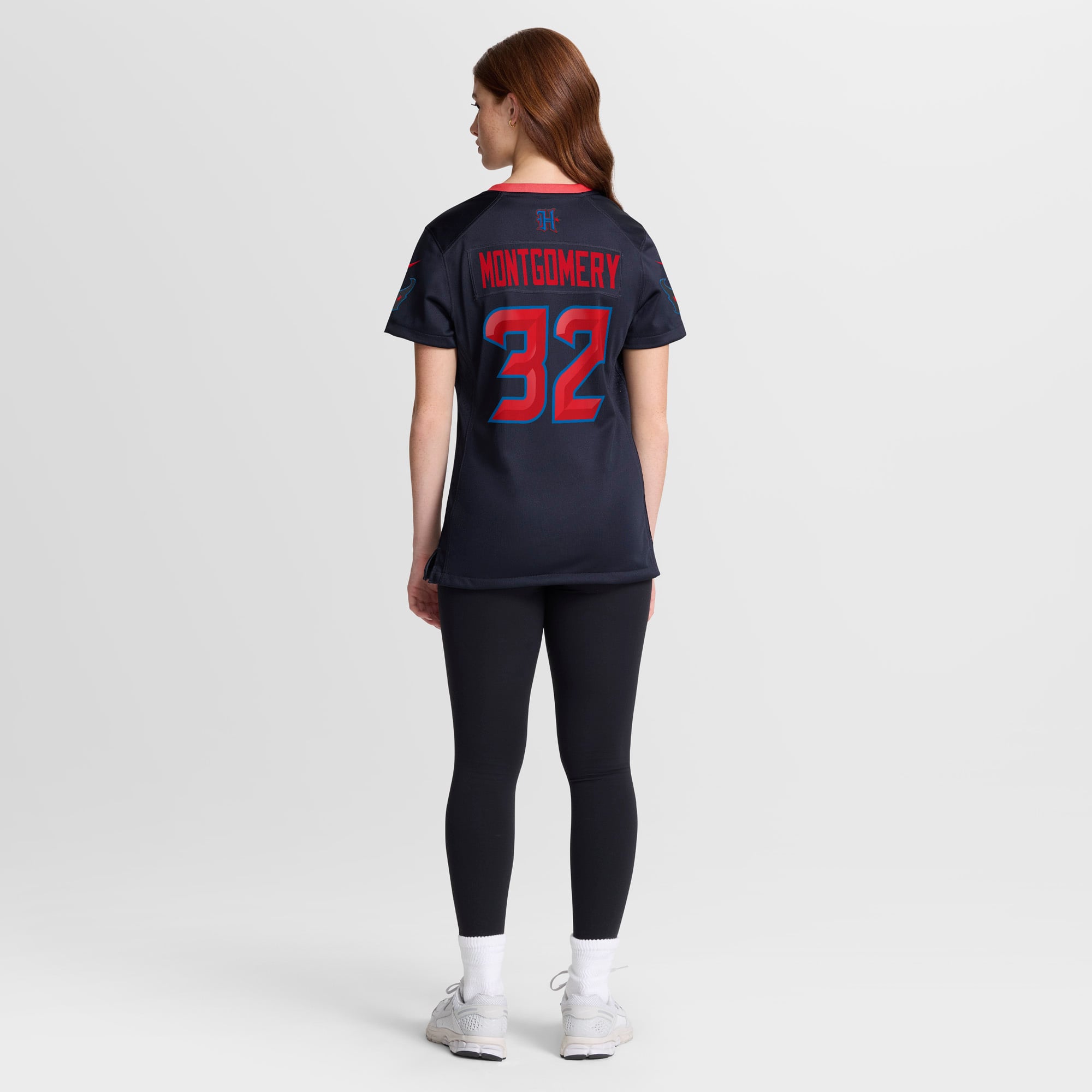 Houston Texans Nike Secondary Alternate Game Jersey - Black - David Montgomery - Womens, , rebel_hi-res