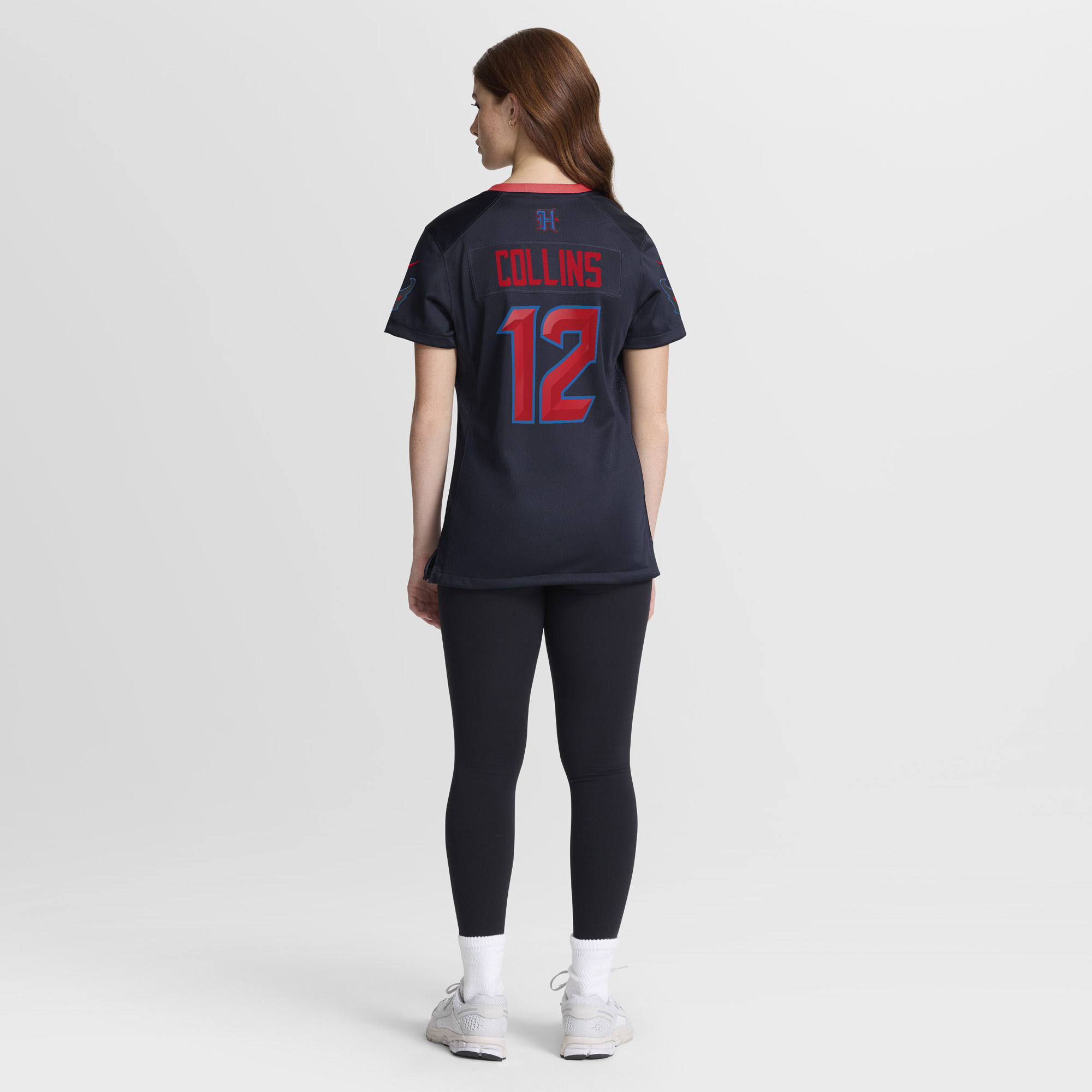 Houston Texans Nike Secondary Alternate Game Jersey - Black - Nico Collins - Womens, , rebel_hi-res