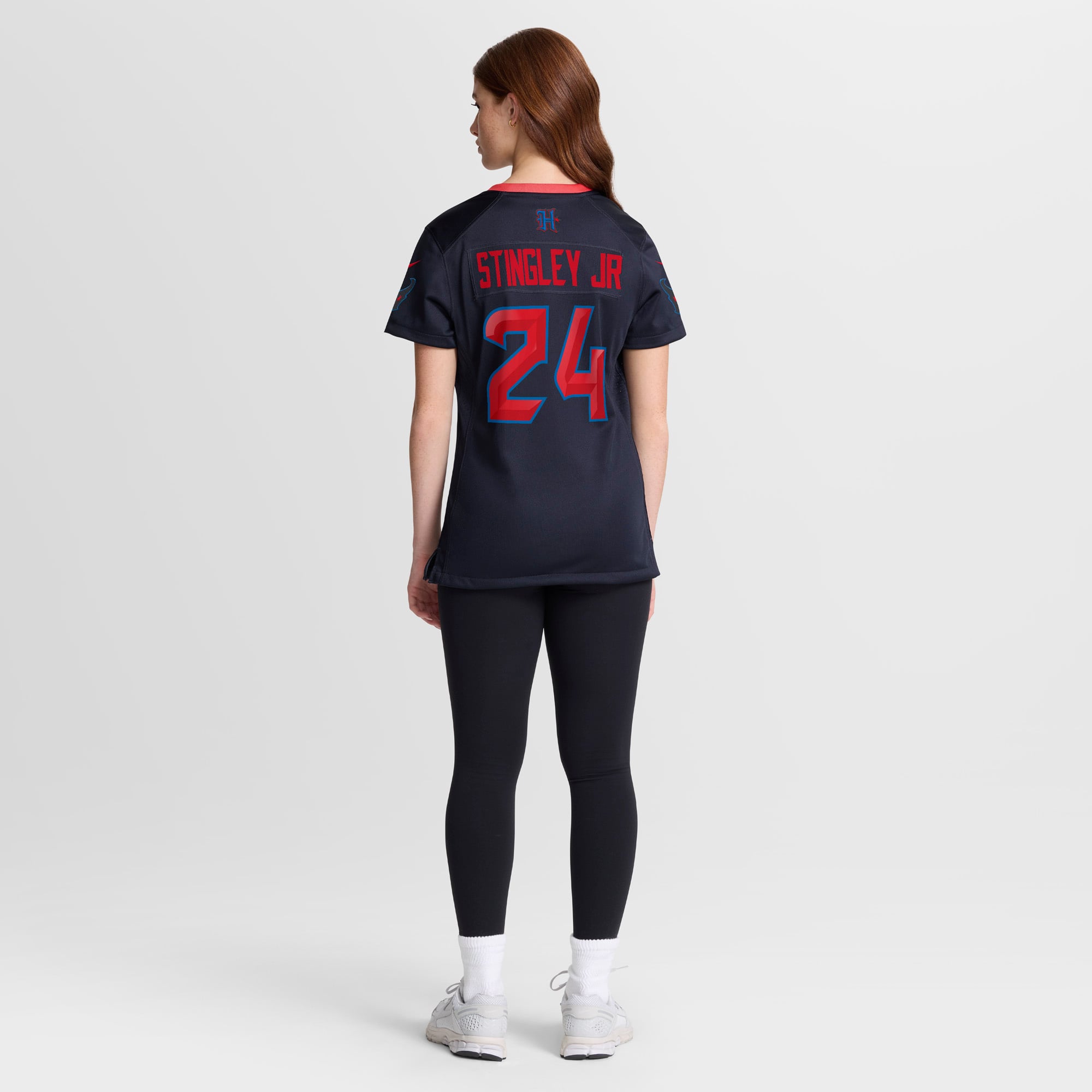Houston Texans Nike Secondary Alternate Game Jersey - Black - Derek Stingley Jr - Womens, , rebel_hi-res