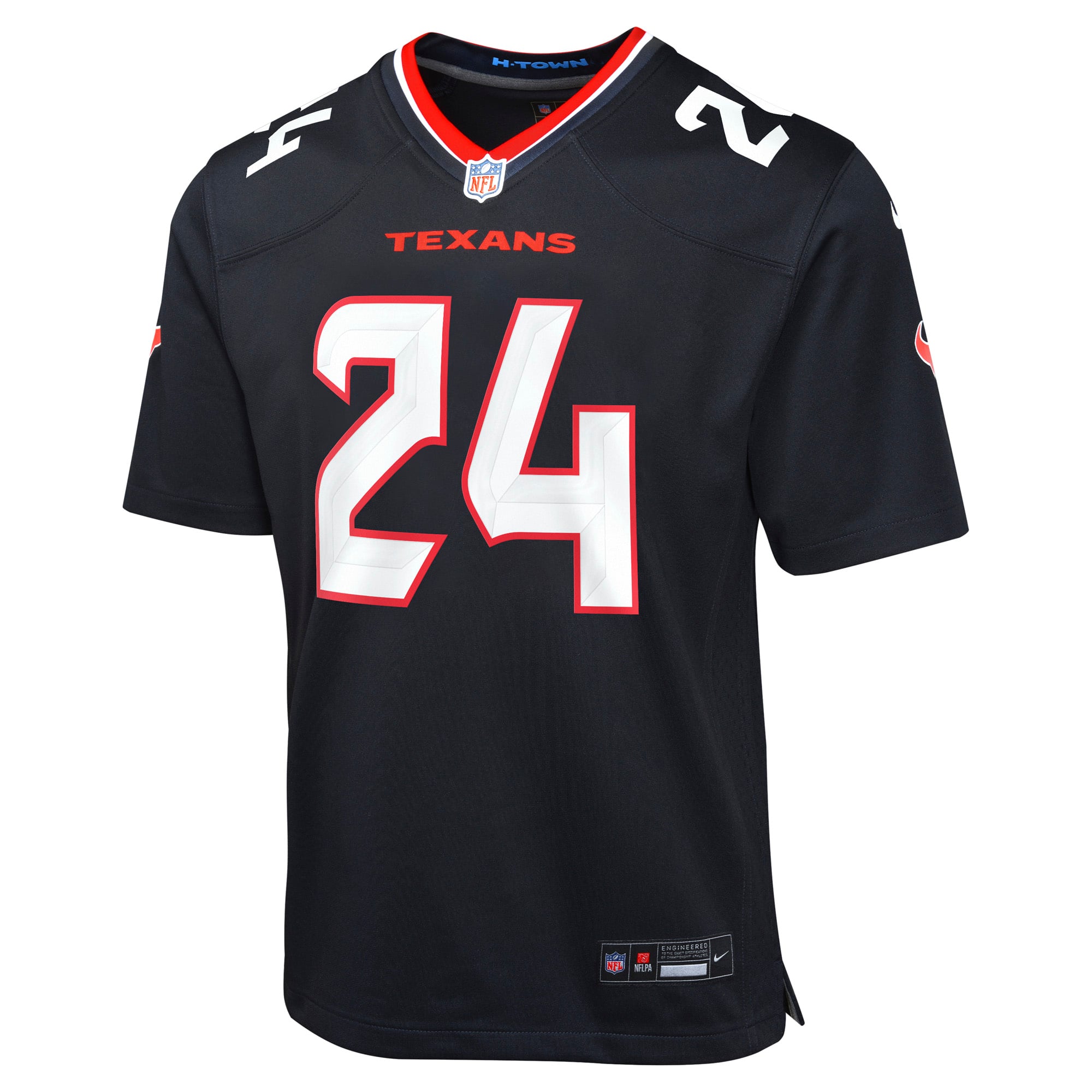 Houston Texans Nike Home Game Jersey - Navy - Derek Stingley Jr. - Youth, , rebel_hi-res