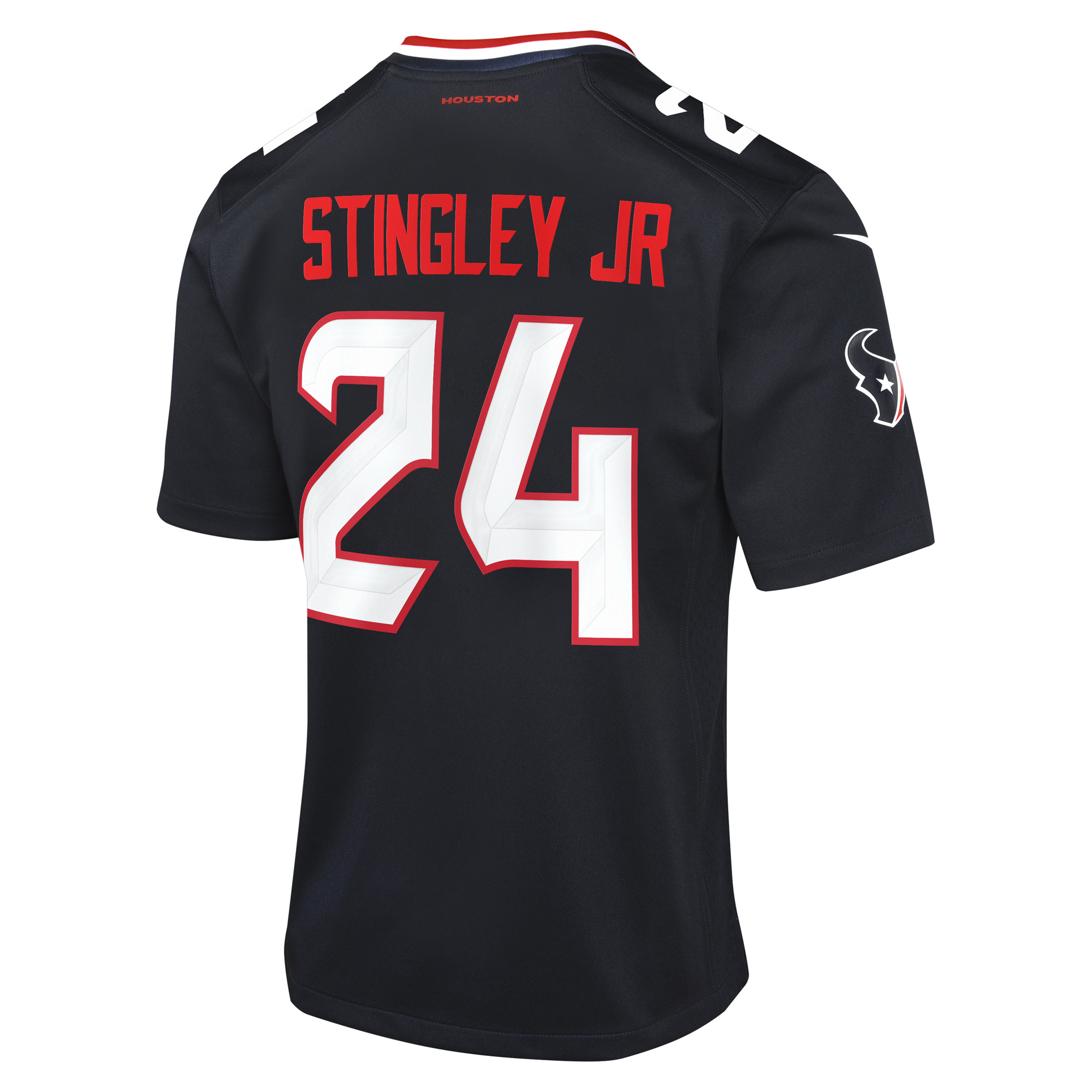 Houston Texans Nike Home Game Jersey - Navy - Derek Stingley Jr. - Youth, , rebel_hi-res