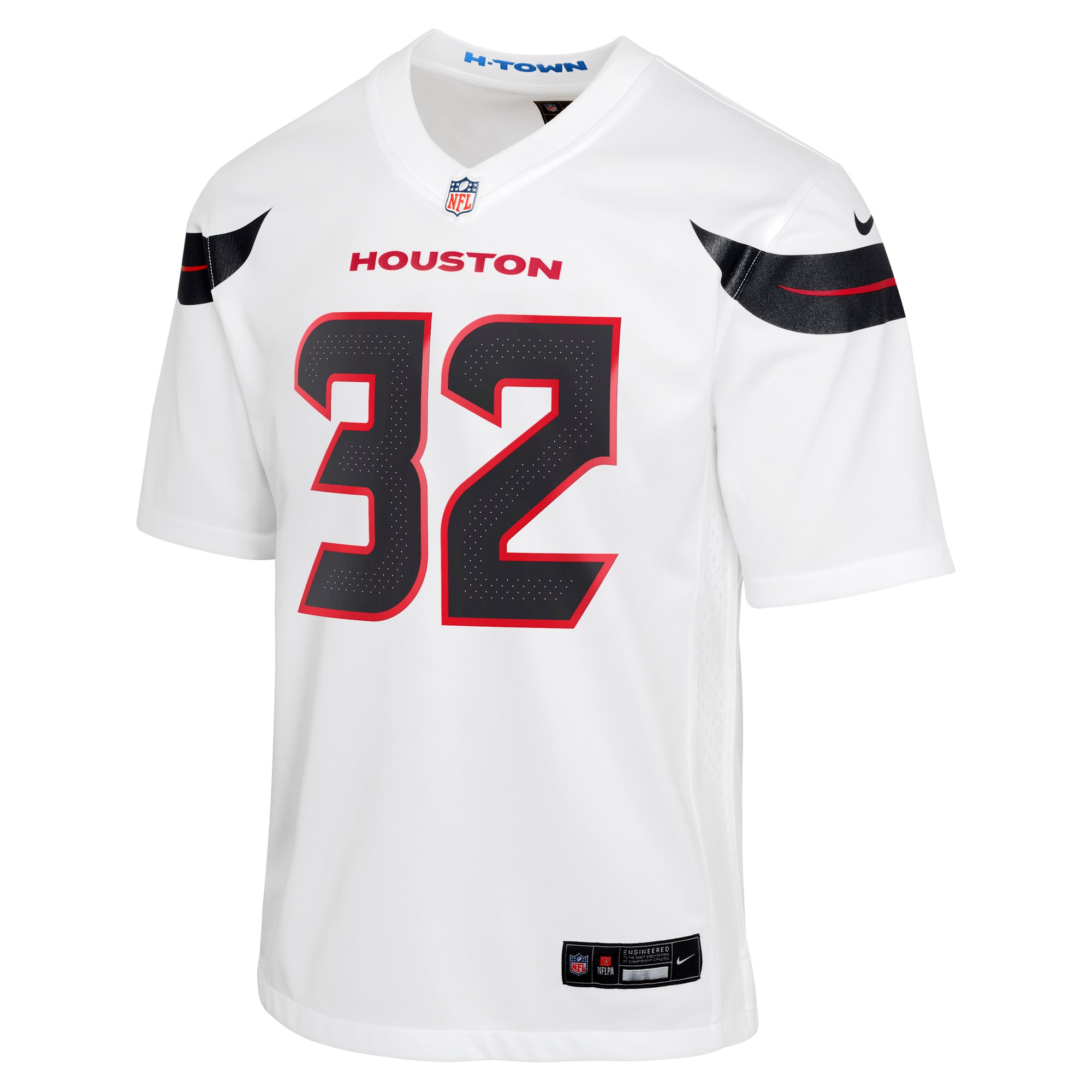 Houston Texans Nike Game Road Jersey - White - David Montgomery - Youth, , rebel_hi-res