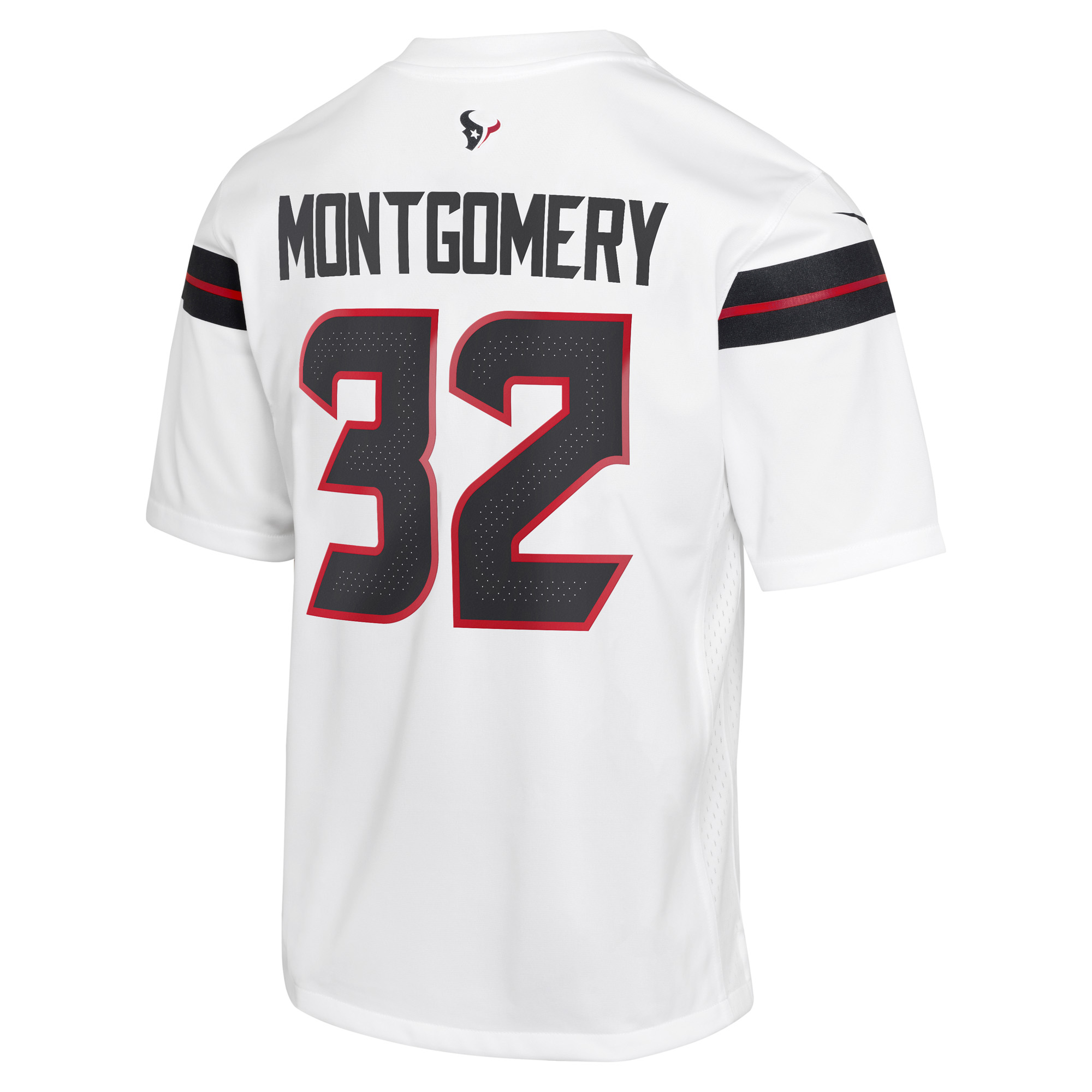 Houston Texans Nike Game Road Jersey - White - David Montgomery - Youth, , rebel_hi-res