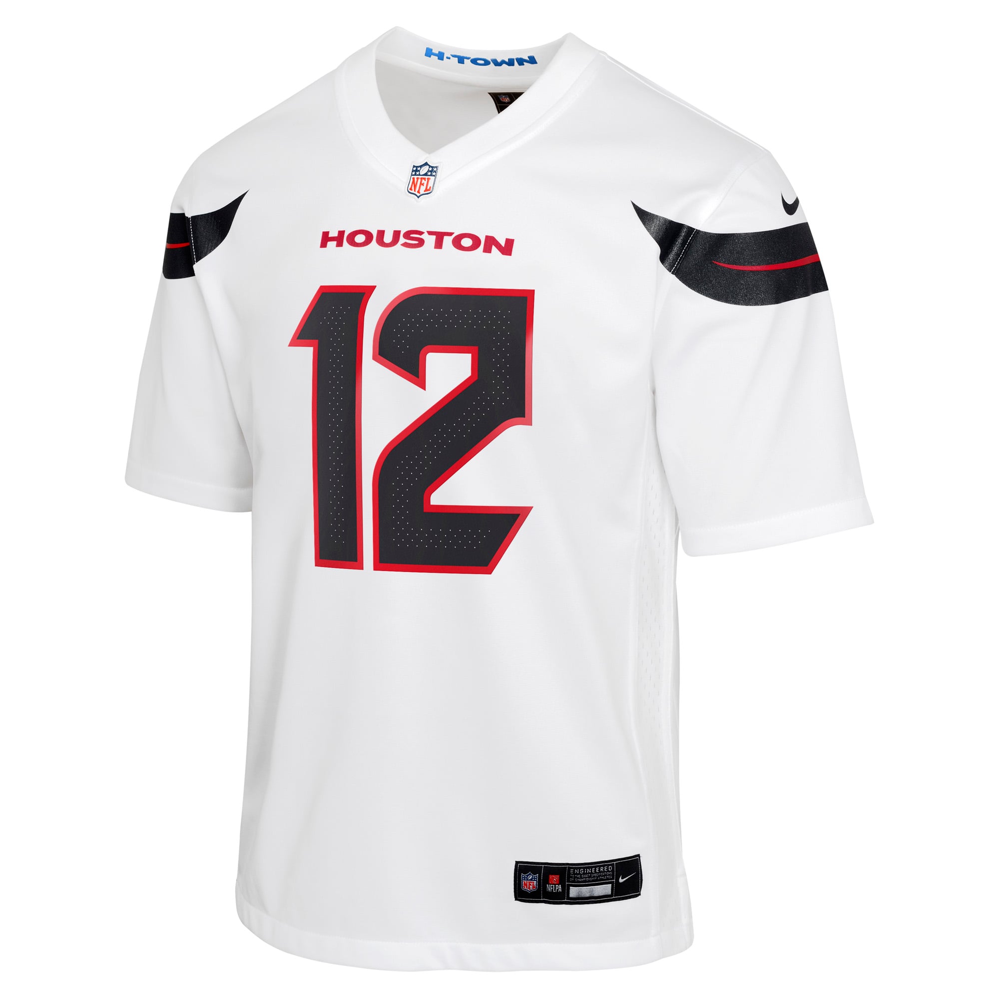 Houston Texans Nike Game Road Jersey - White - Nico Collins - Youth, , rebel_hi-res