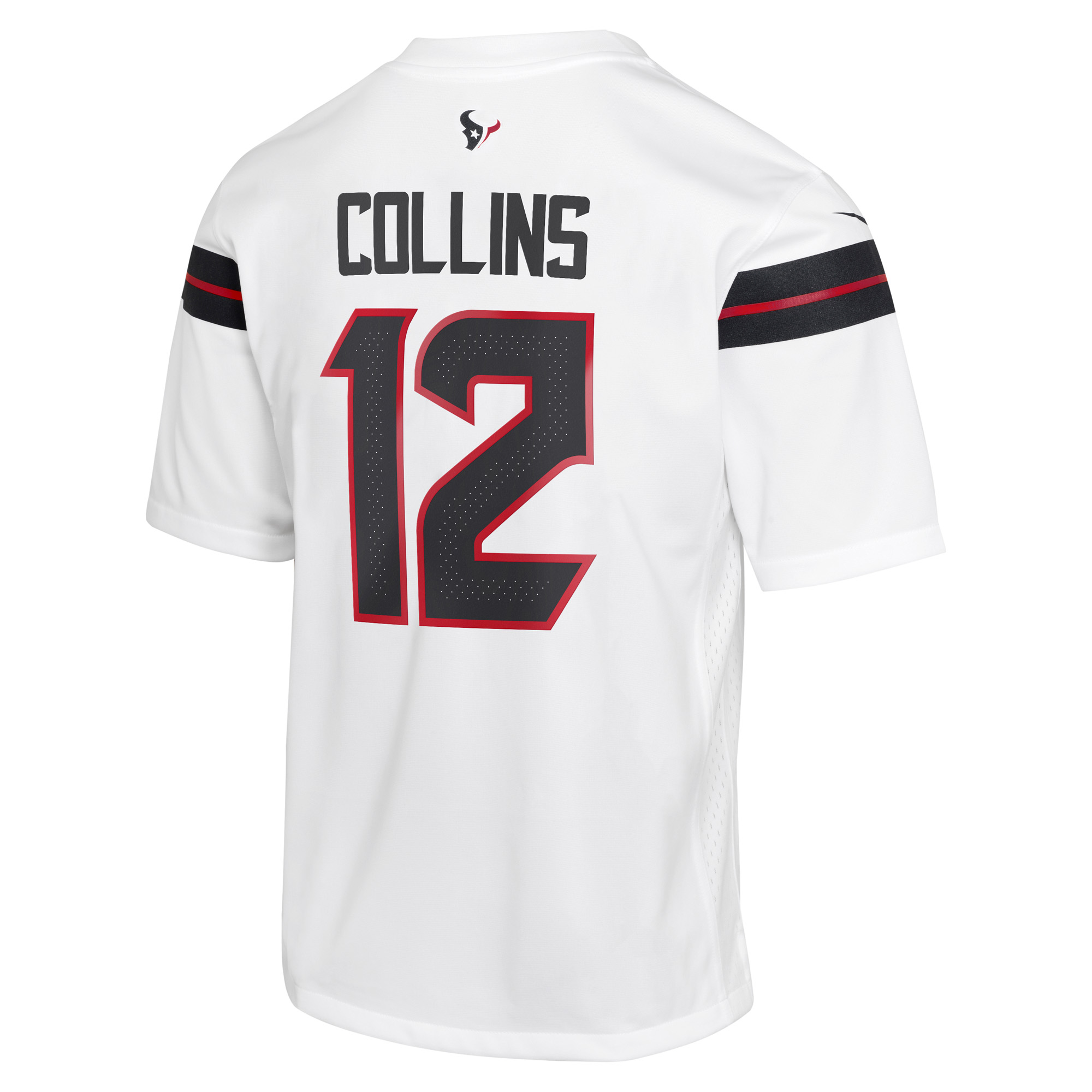 Houston Texans Nike Game Road Jersey - White - Nico Collins - Youth, , rebel_hi-res