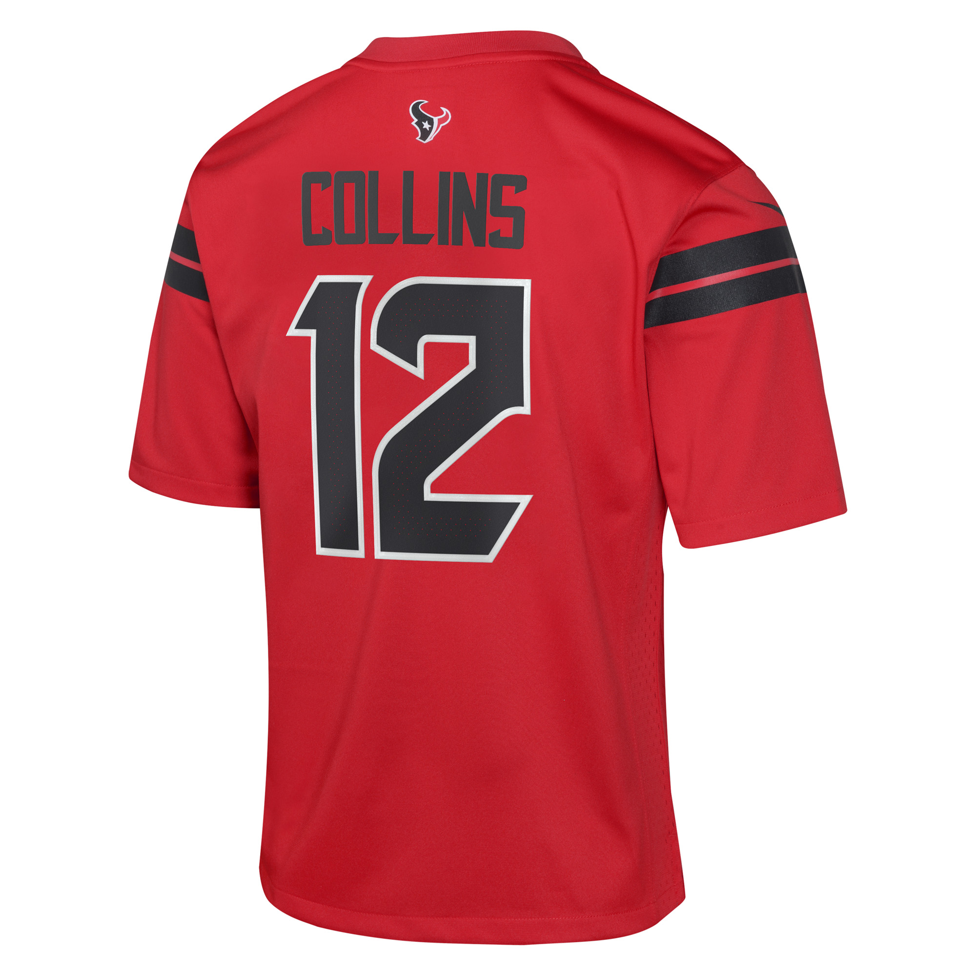 Houston Texans Nike Game Alternate Jersey - Red - Nico Collins - Youth, , rebel_hi-res
