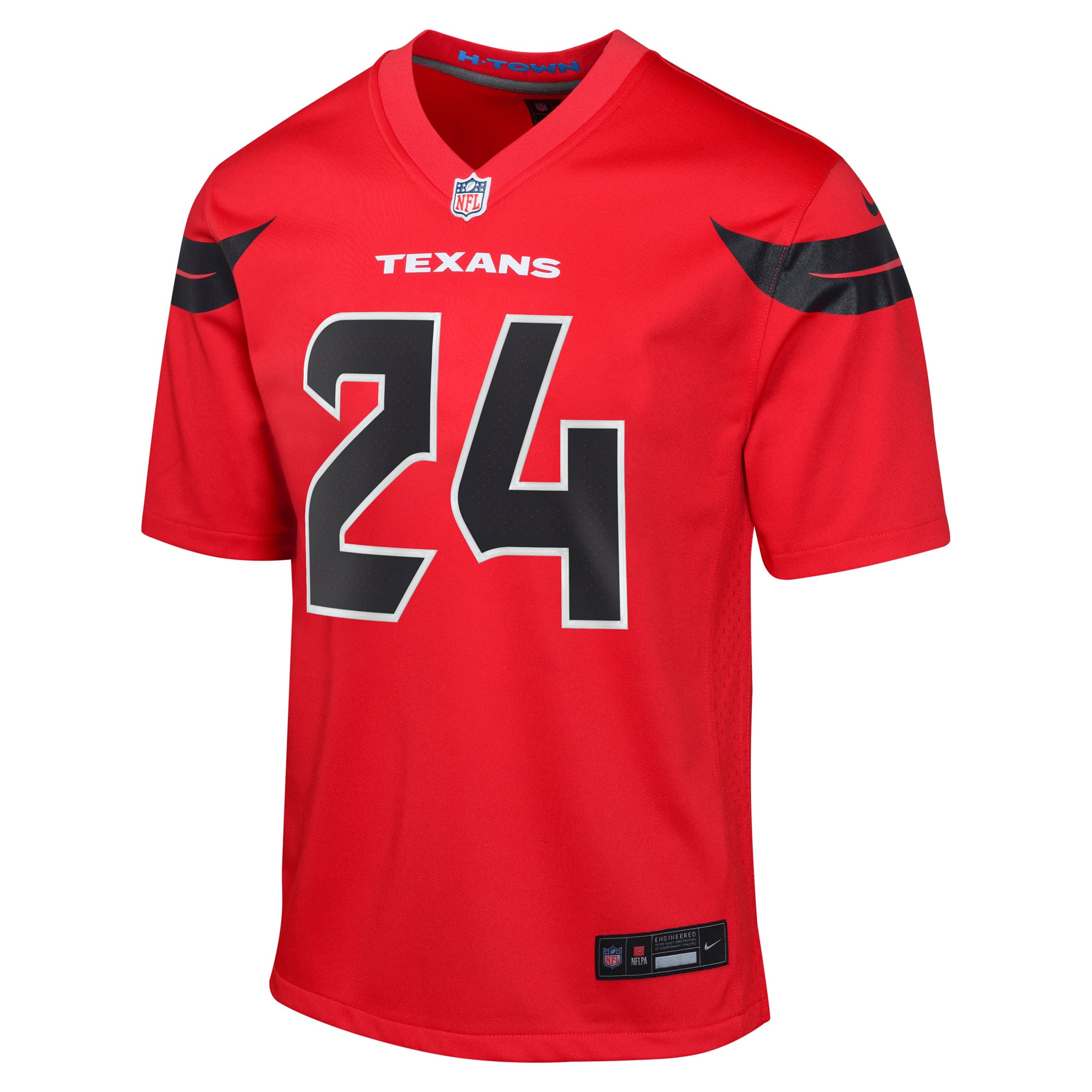 Houston Texans Nike Game Alternate Jersey - Red - Derek Stingley Jr. - Youth, , rebel_hi-res
