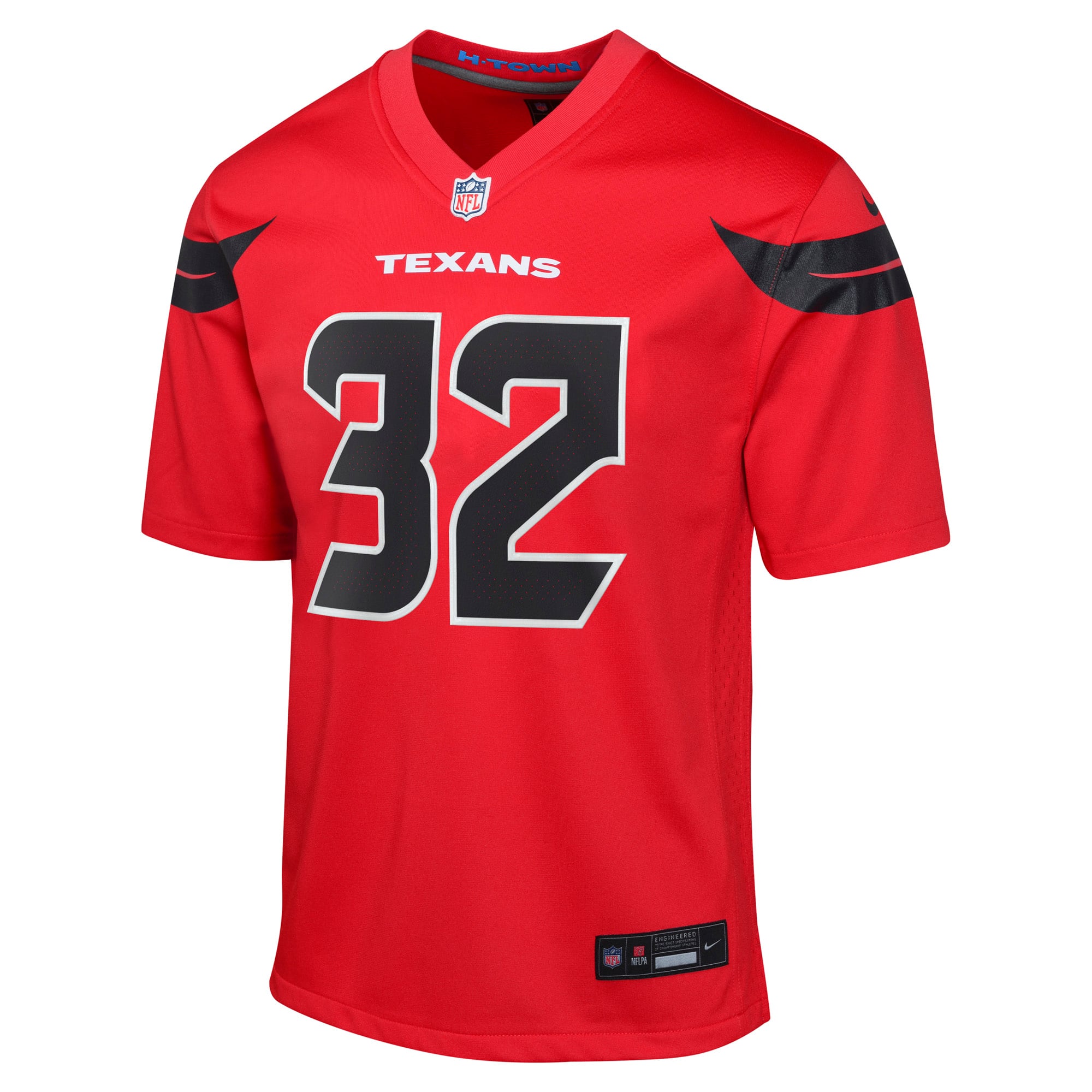 Houston Texans Nike Game Alternate Jersey - Red - David Montgomery - Youth, , rebel_hi-res