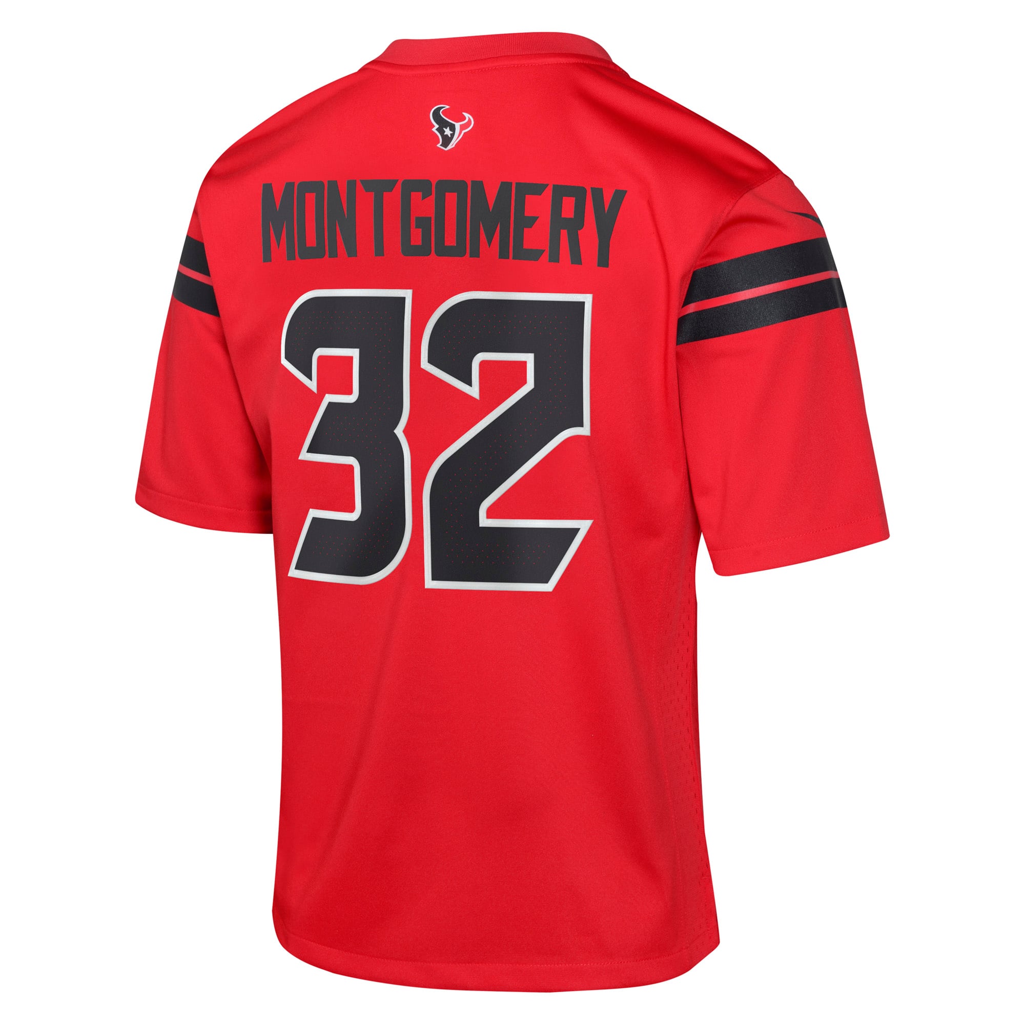 Houston Texans Nike Game Alternate Jersey - Red - David Montgomery - Youth, , rebel_hi-res