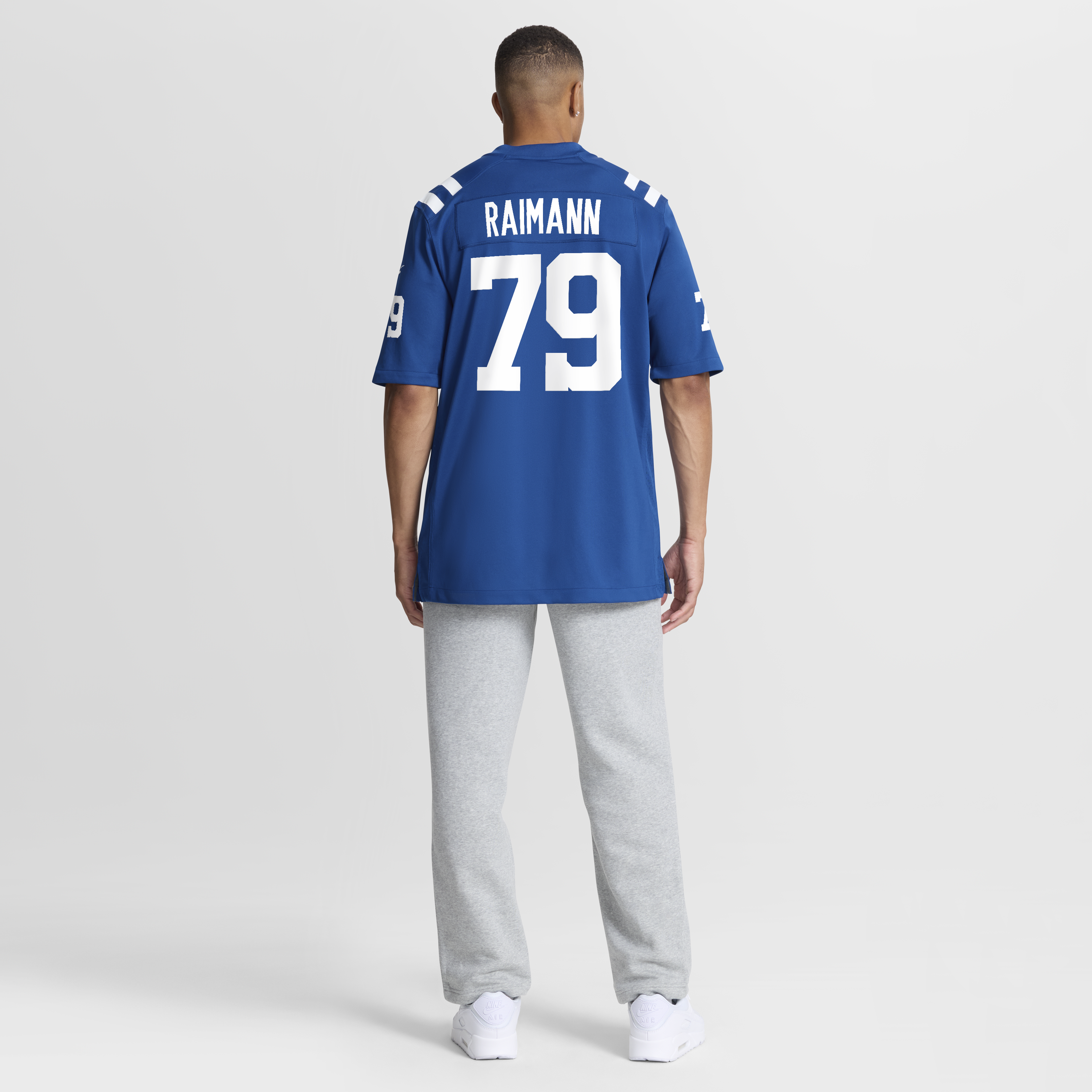 Indianapolis Colts Nike Game Home Jersey - Royal - Bernhard Raimann - Mens, , rebel_hi-res