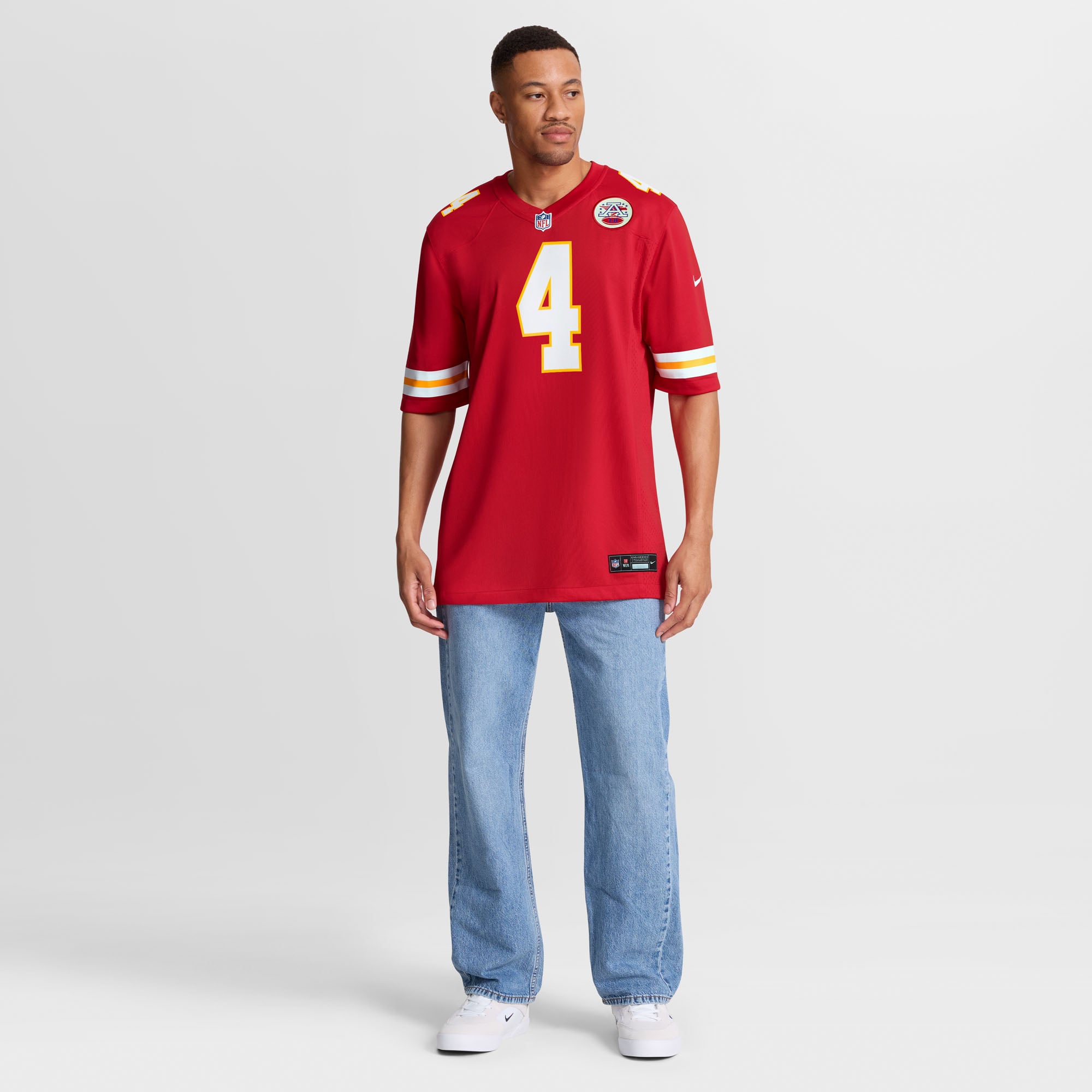 Kansas City Chiefs Nike Home Game Jersey - Red - Rashee Rice - Mens, , rebel_hi-res