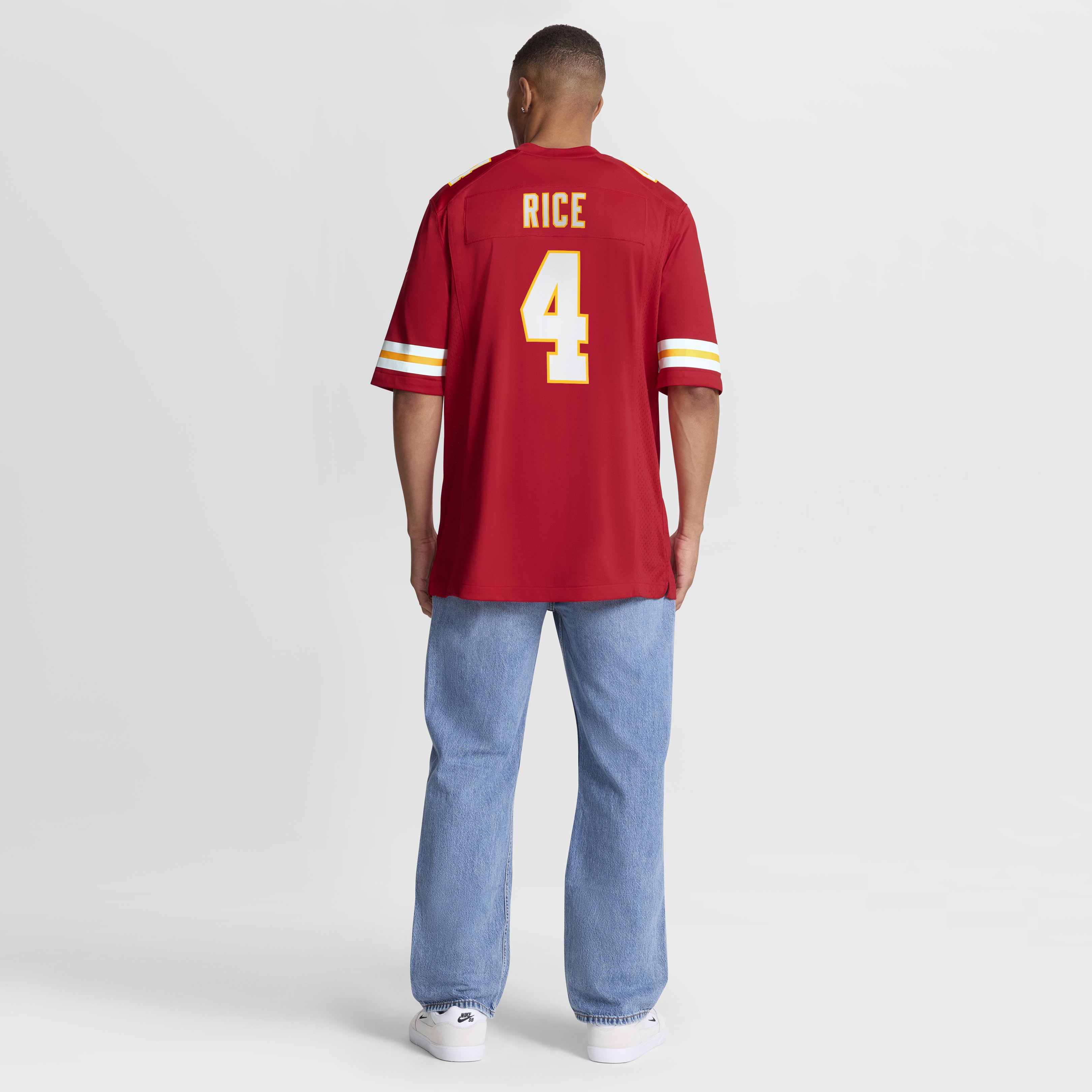 Kansas City Chiefs Nike Home Game Jersey - Red - Rashee Rice - Mens, , rebel_hi-res