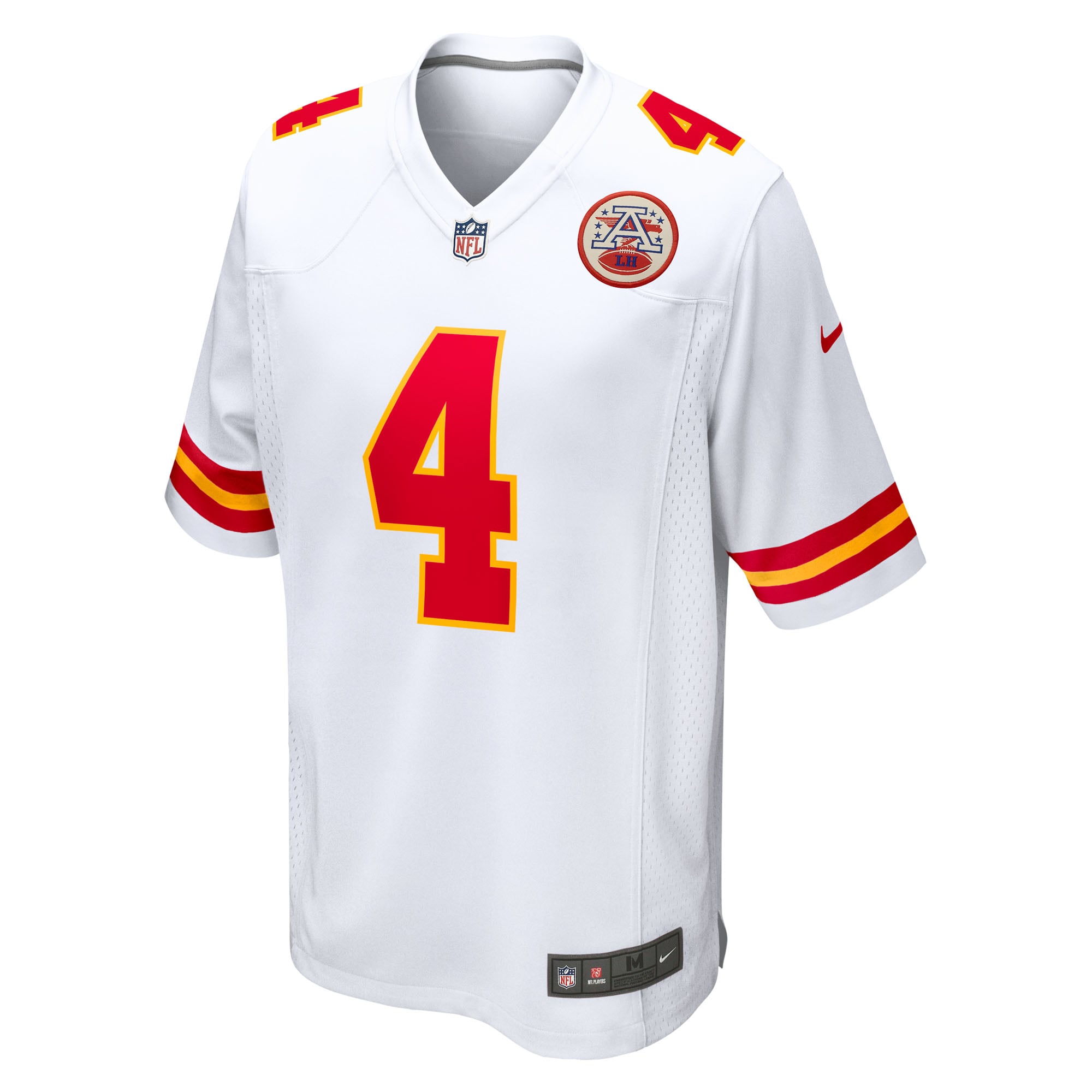 Kansas City Chiefs Nike Game Road Jersey - White - Custom - Mens, , rebel_hi-res