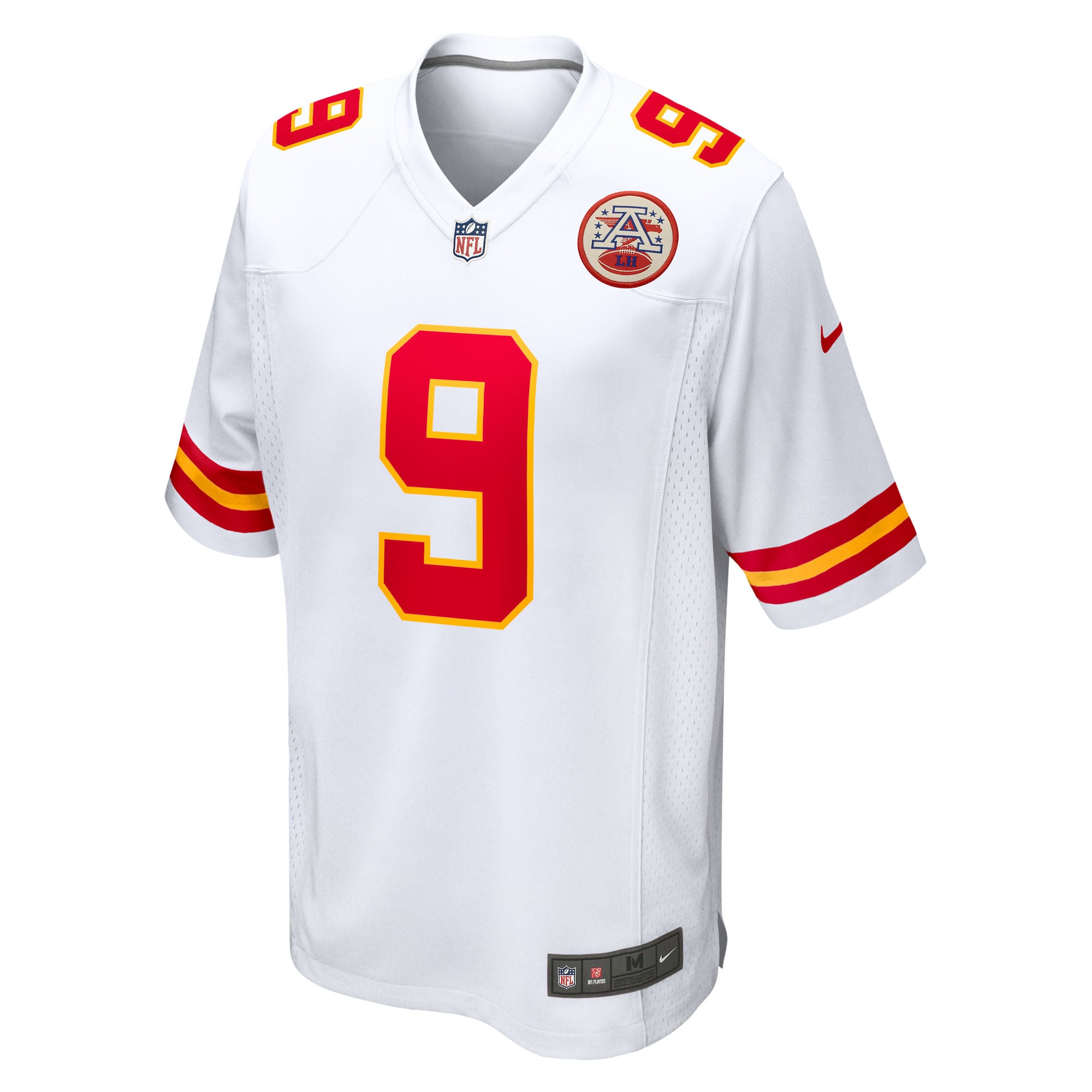 Kansas City Chiefs Nike Game Road Jersey - White - Custom - Mens, , rebel_hi-res