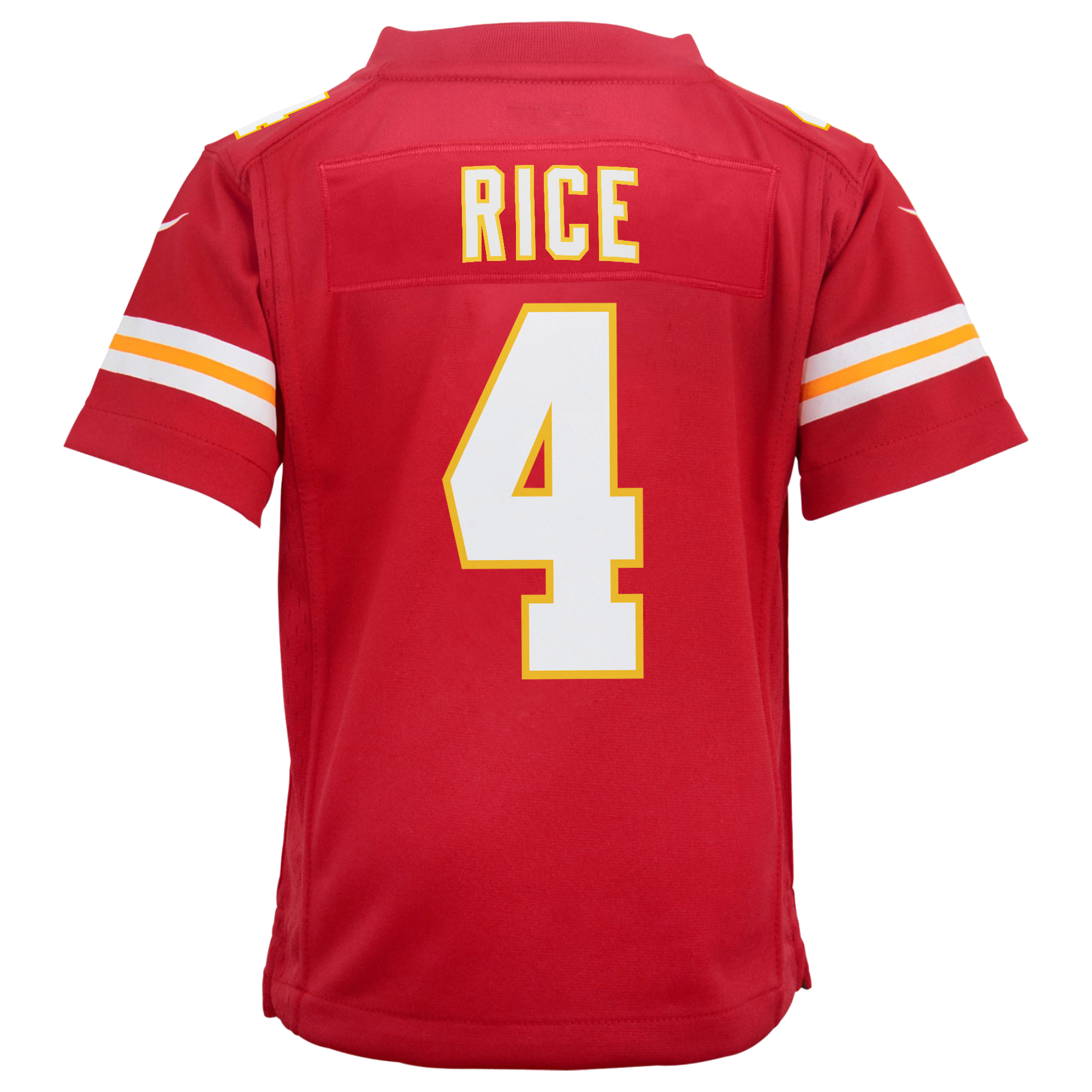 Kansas City Chiefs Nike Home Game Jersey - Red - Rashee Rice - Youth, , rebel_hi-res