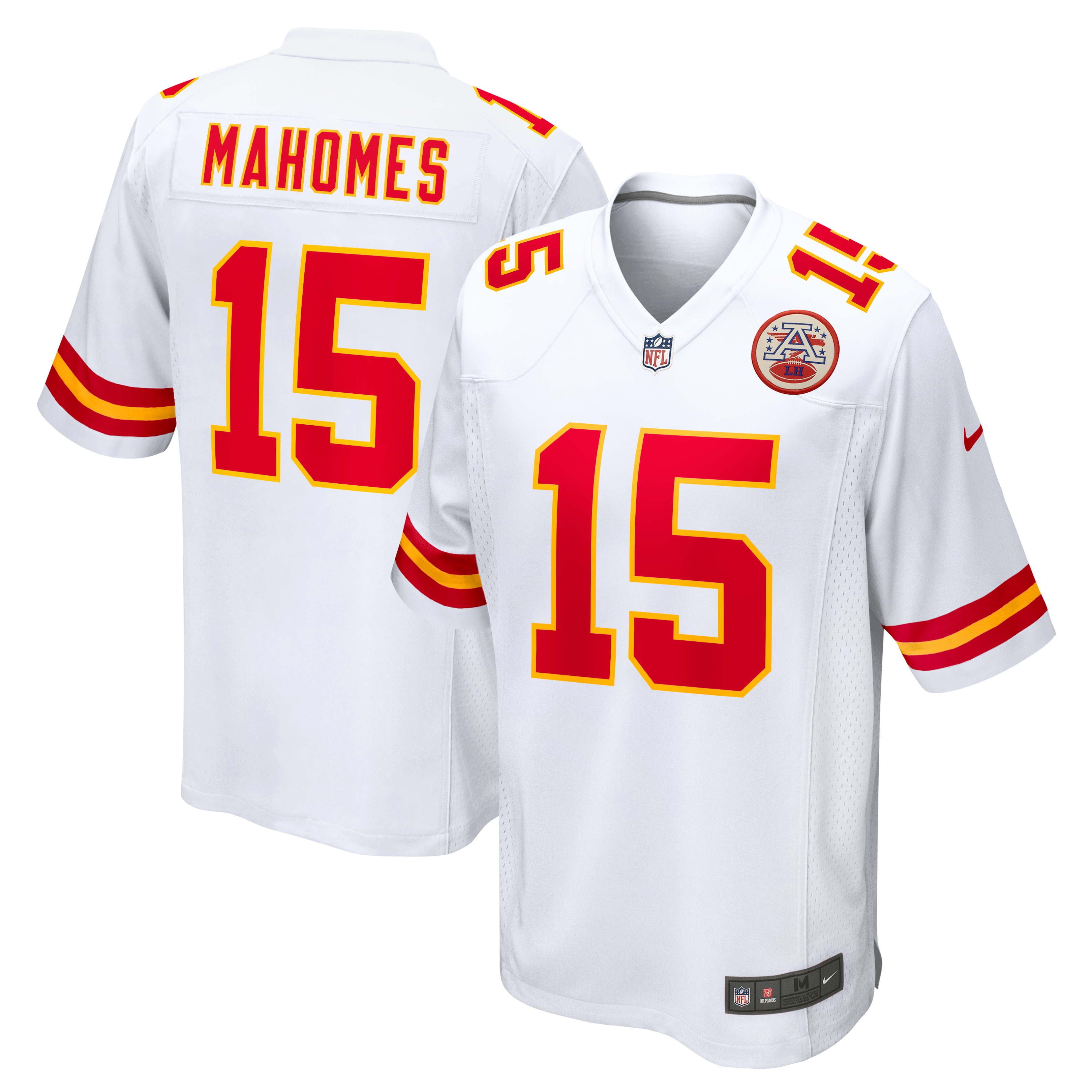 Kansas City Chiefs Nike Game Road Jersey - White - Patrick Mahomes - Youth