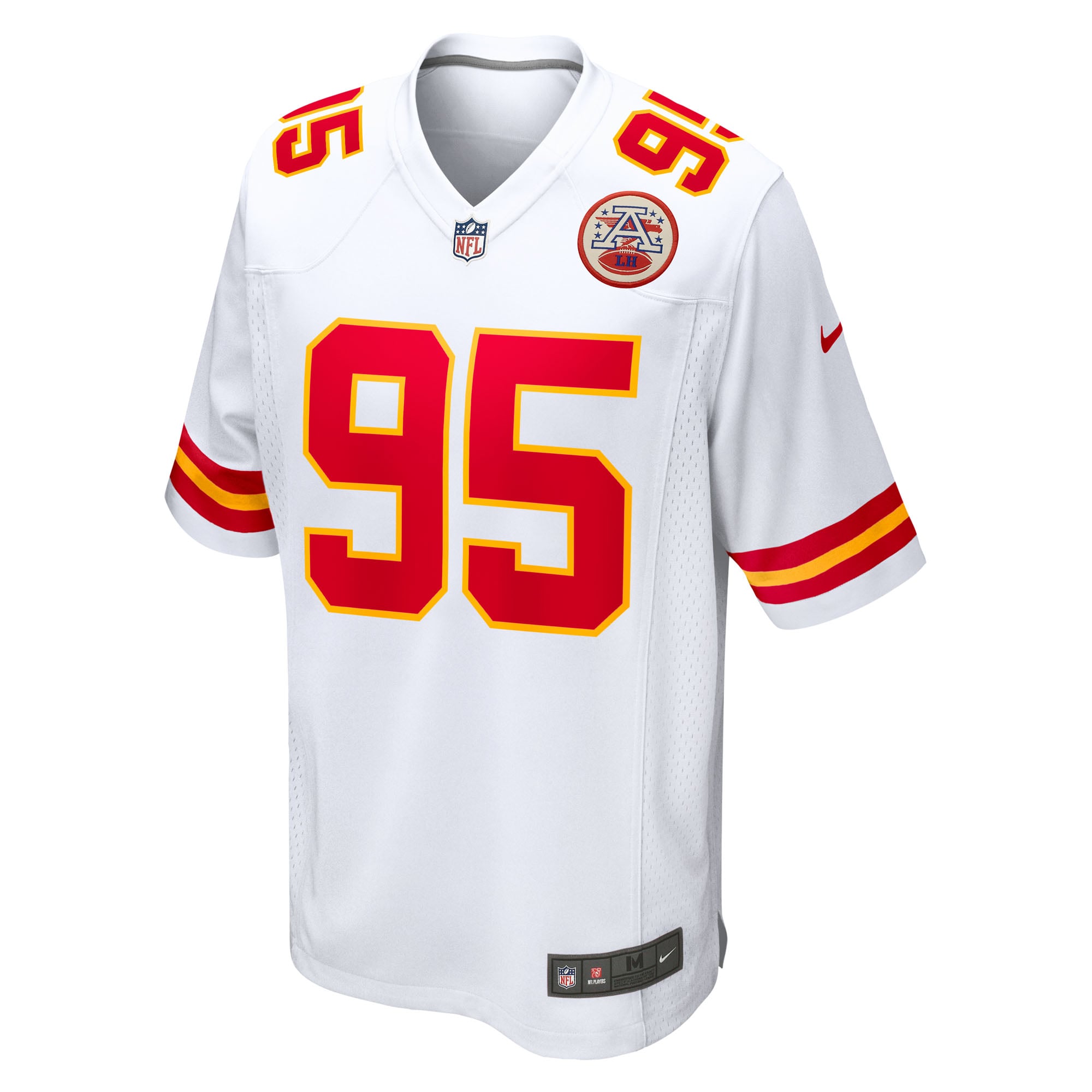 Kansas City Chiefs Nike Game Road Jersey - White - Chris Jones - Youth, , rebel_hi-res