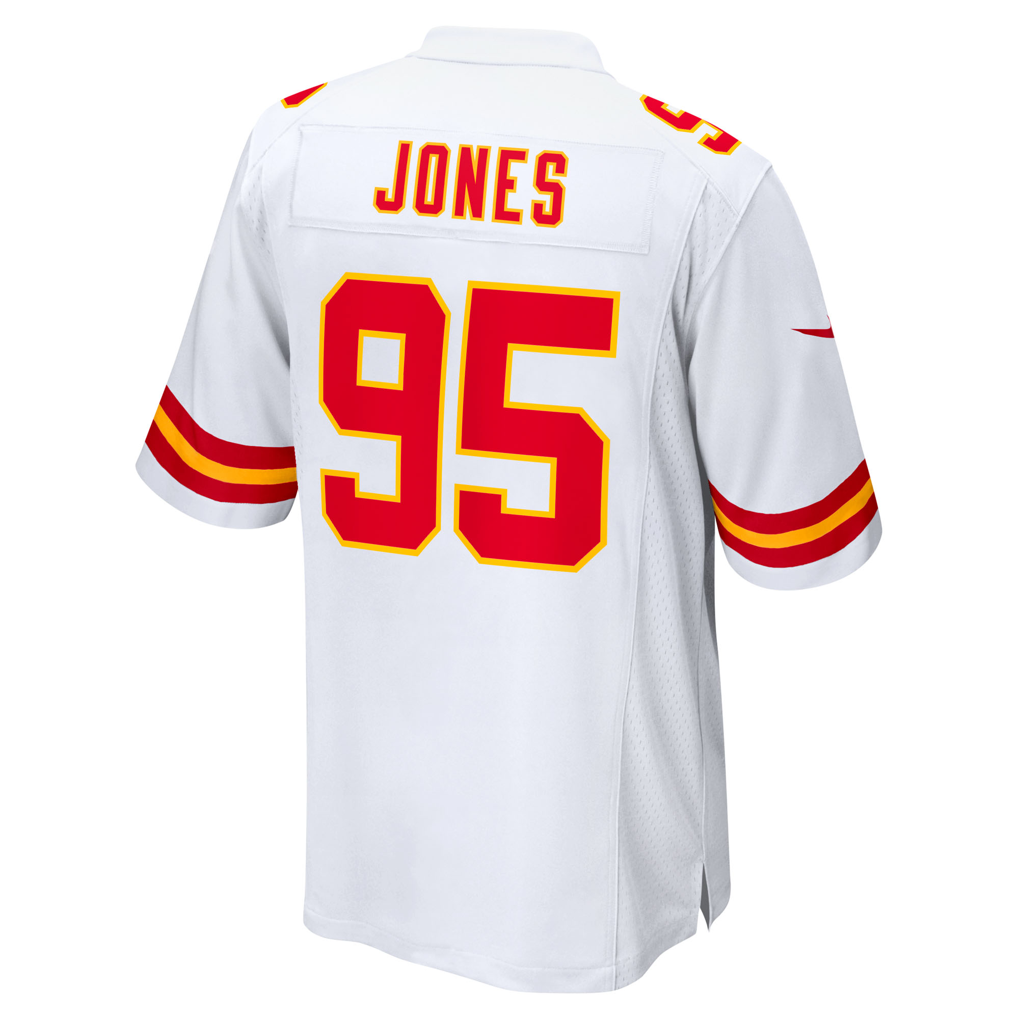 Kansas City Chiefs Nike Game Road Jersey - White - Chris Jones - Youth, , rebel_hi-res