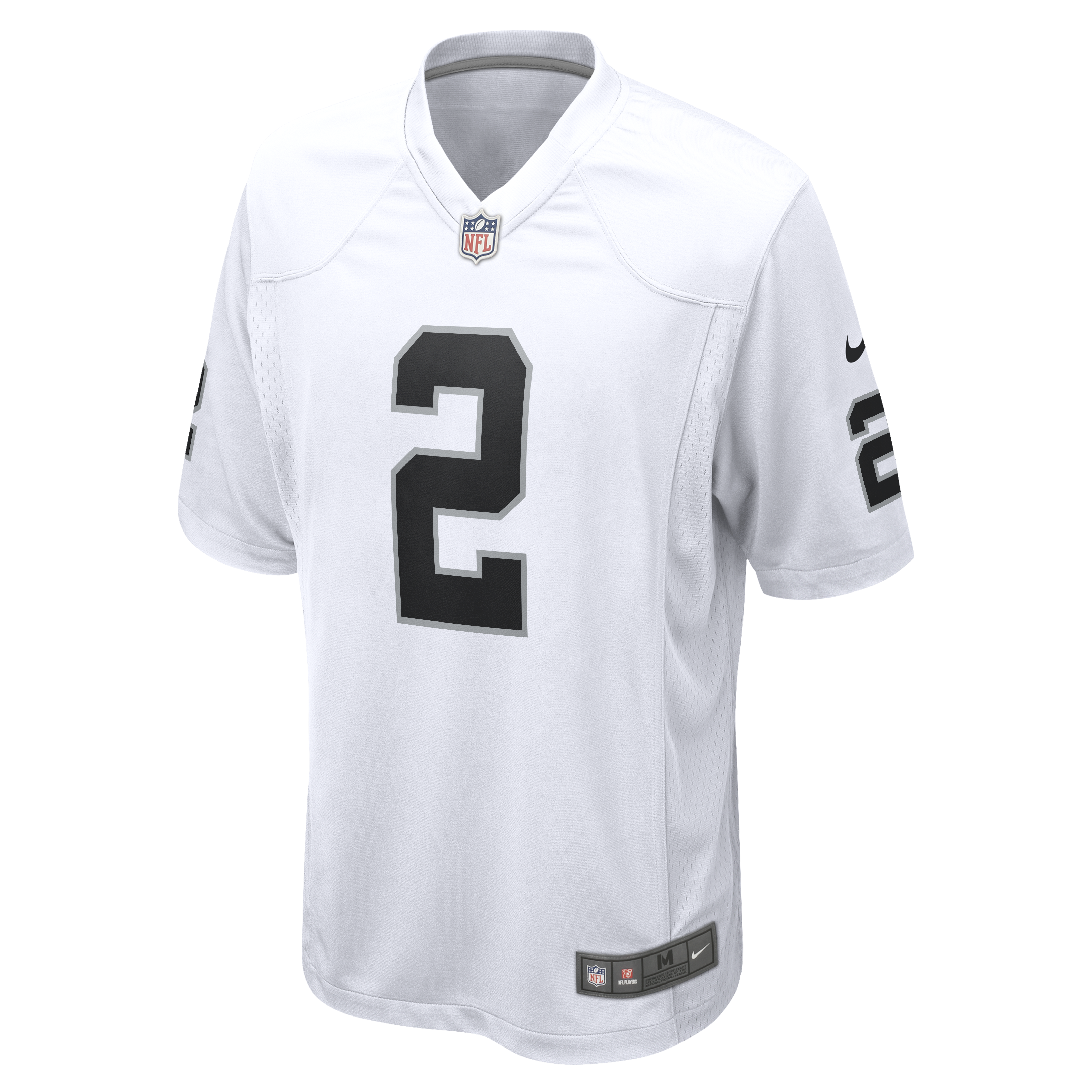 Las Vegas Raiders Road Game Jersey - White - Ashton Jeanty - Youth, , rebel_hi-res