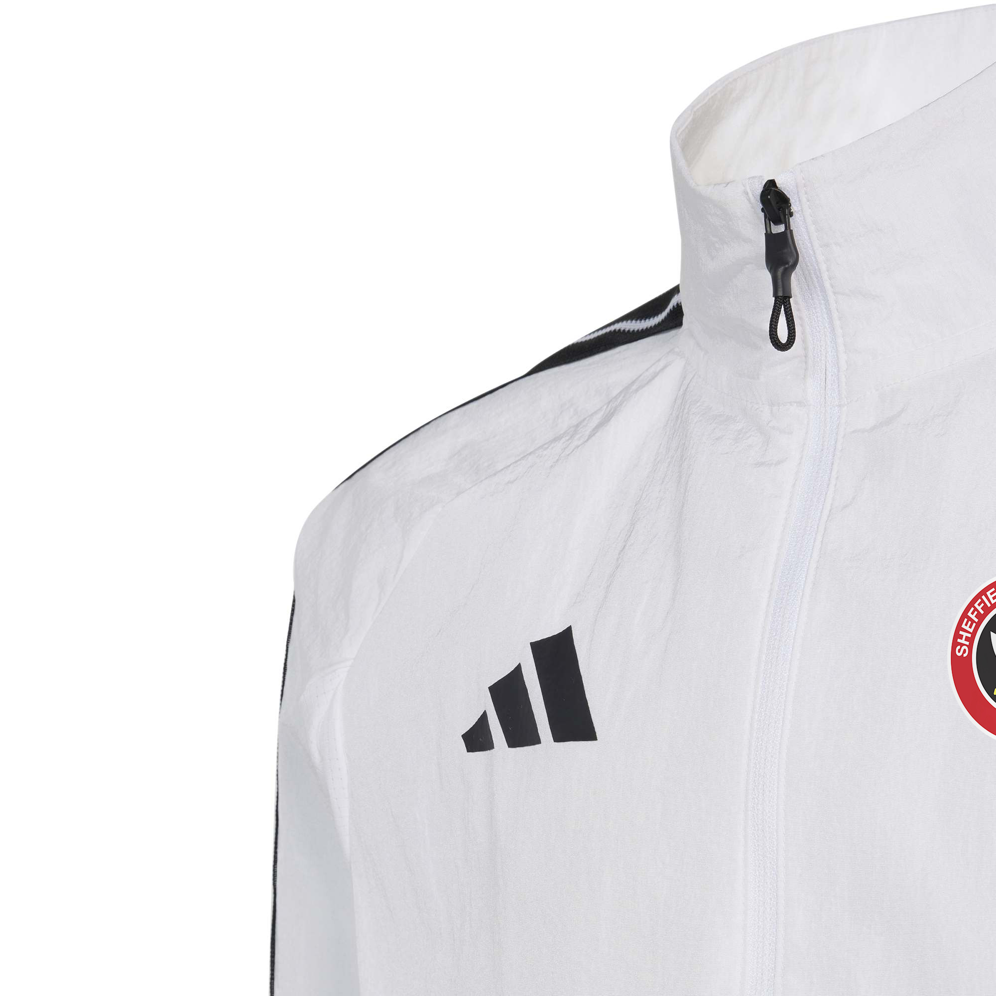 Sheffield United adidas Anthem Jacket - White - Kids, , rebel_hi-res