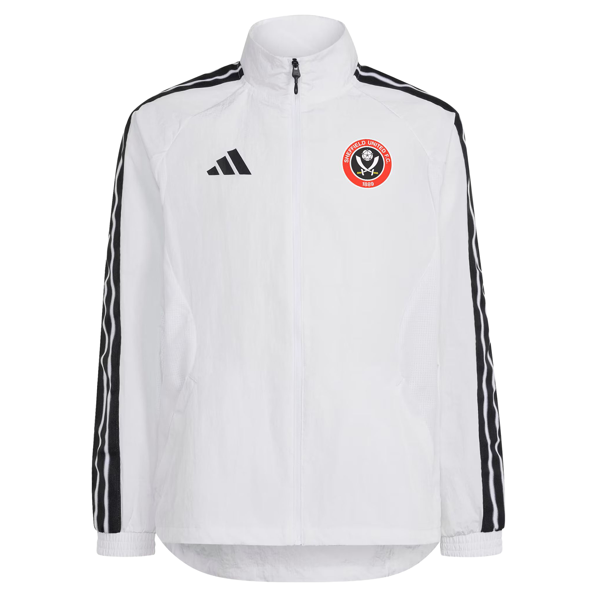 Sheffield United adidas Anthem Jacket - White - Kids, , rebel_hi-res