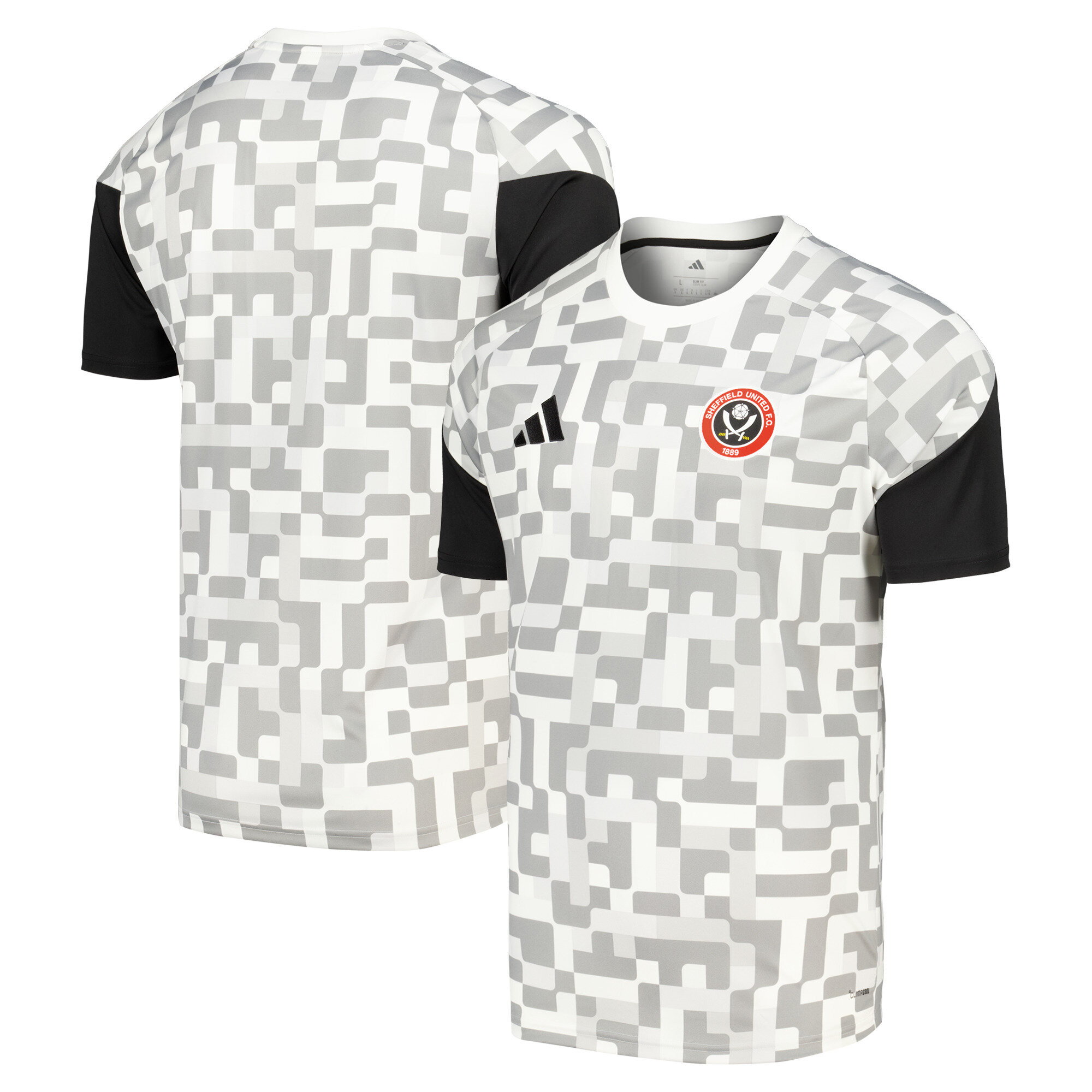 Sheffield United adidas Pre Match Jersey - Grey, , rebel_hi-res