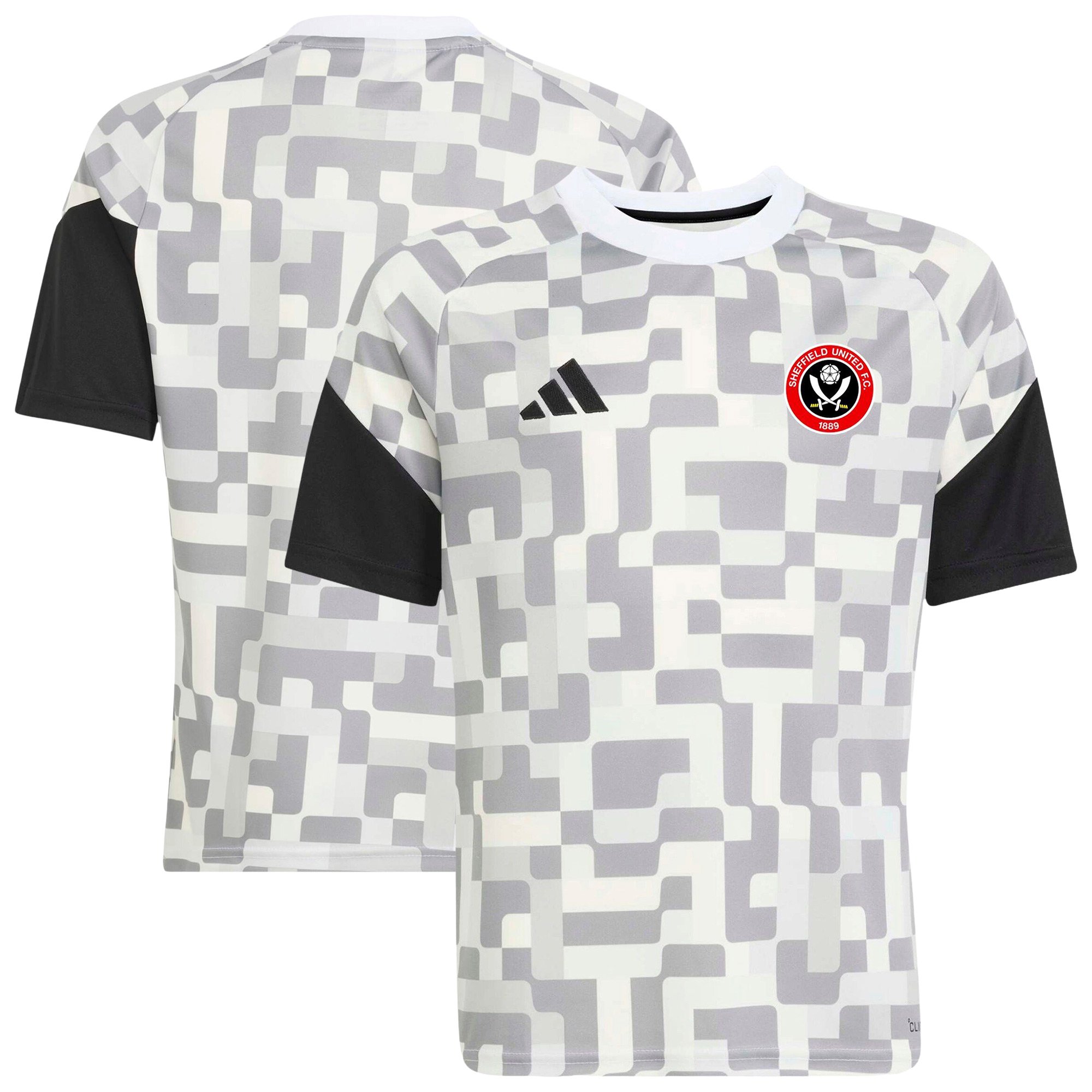 Sheffield United adidas Pre Match Jersey - Grey - Kids