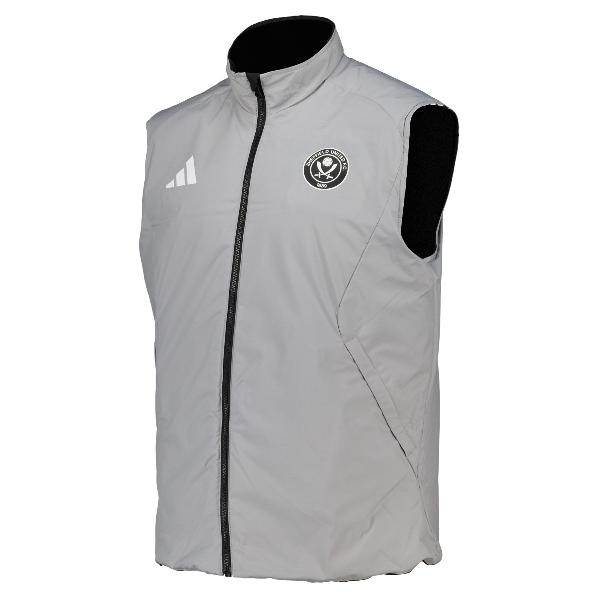 Sheffield United adidas Training Winter Vest - Black, , rebel_hi-res