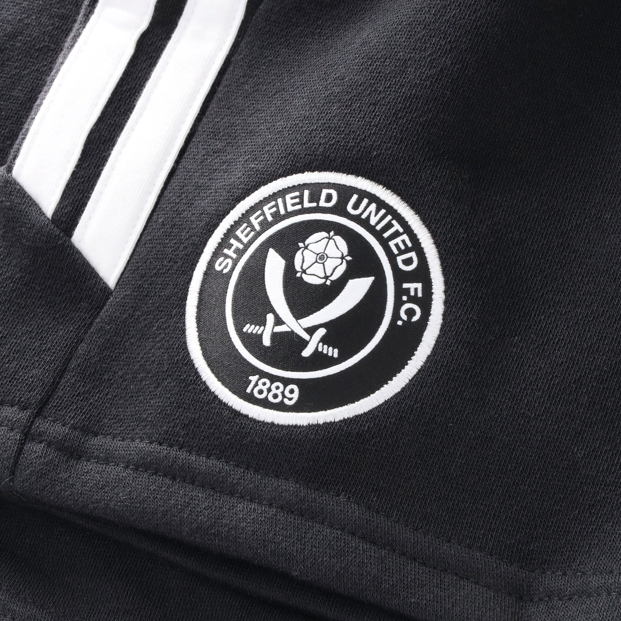 Sheffield United adidas Travel Sweat Shorts - Black - Kids, , rebel_hi-res