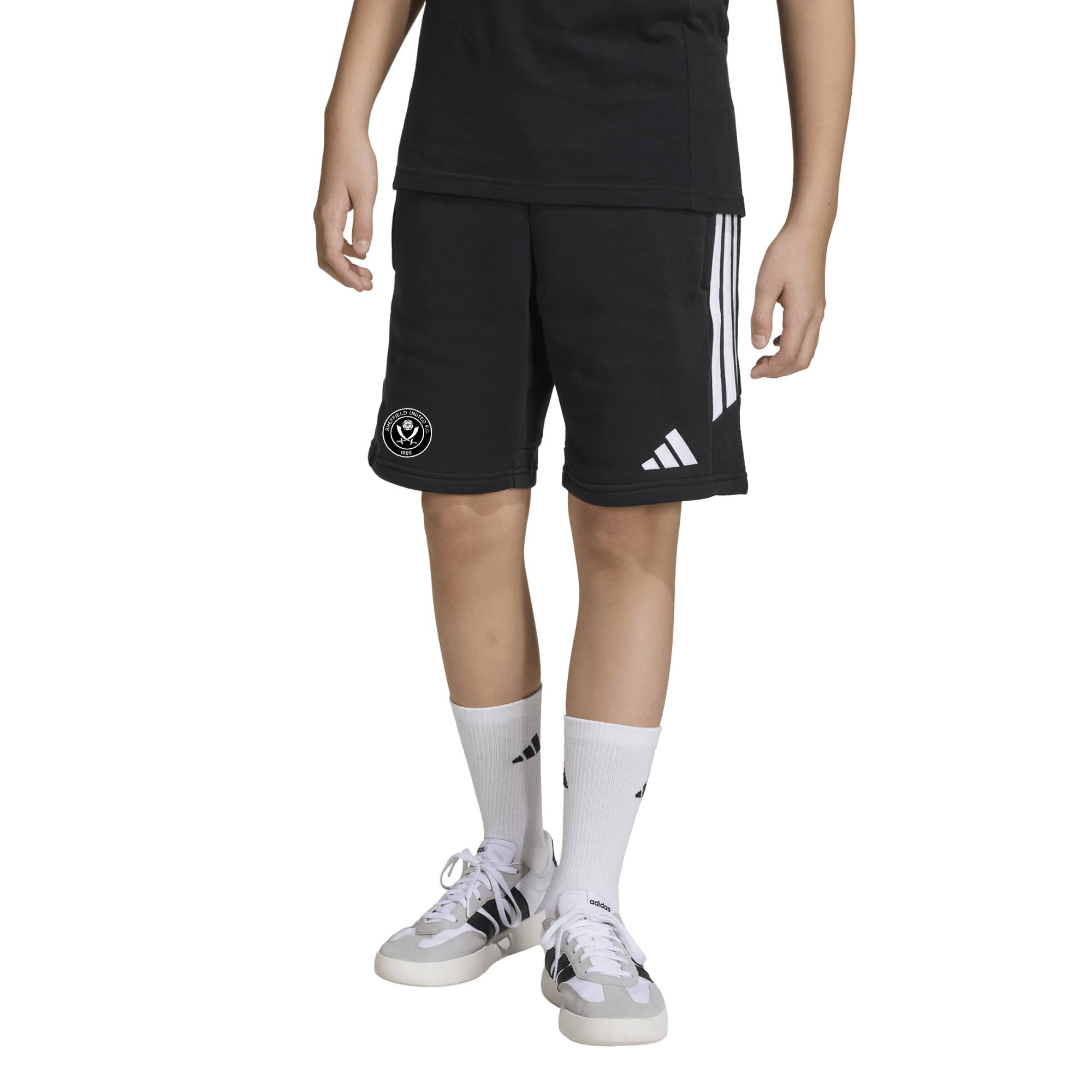 Sheffield United adidas Travel Sweat Shorts - Black - Kids