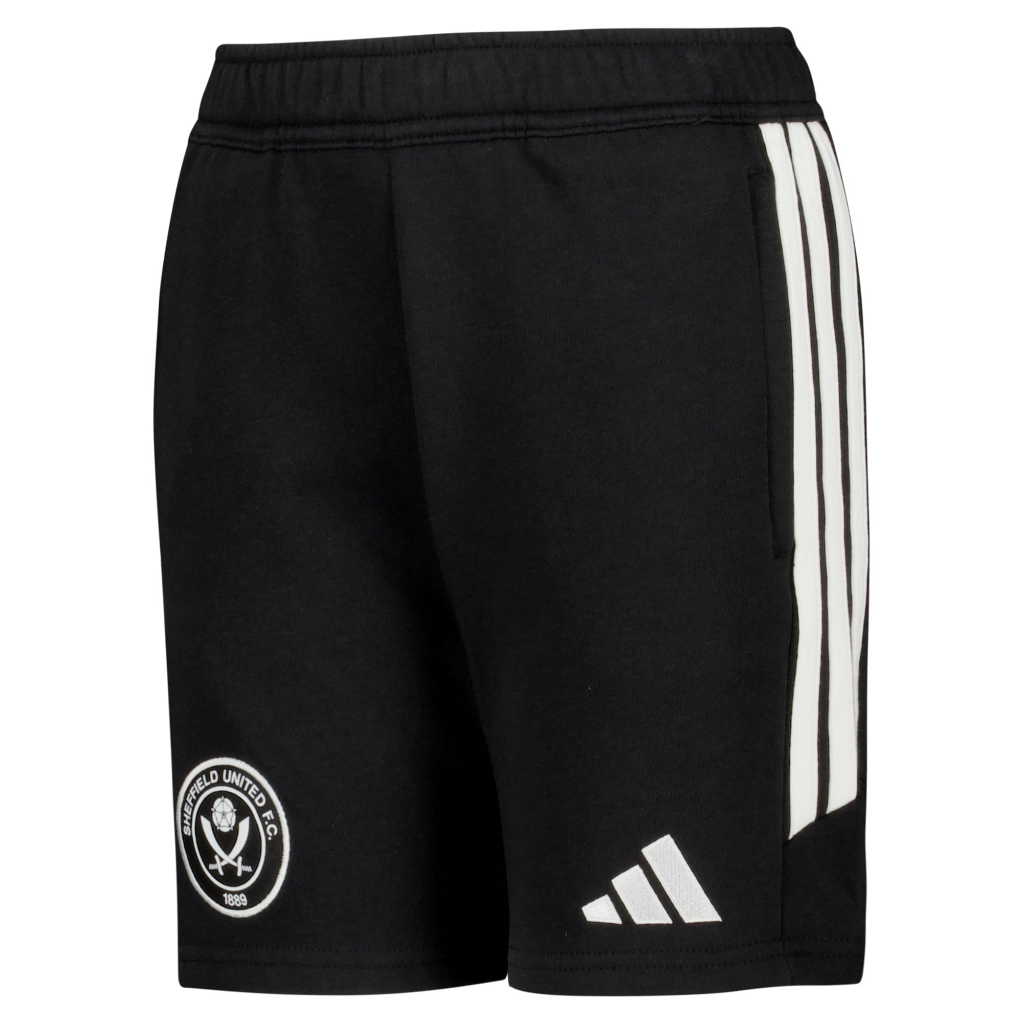 Sheffield United adidas Travel Sweat Shorts - Black - Kids, , rebel_hi-res