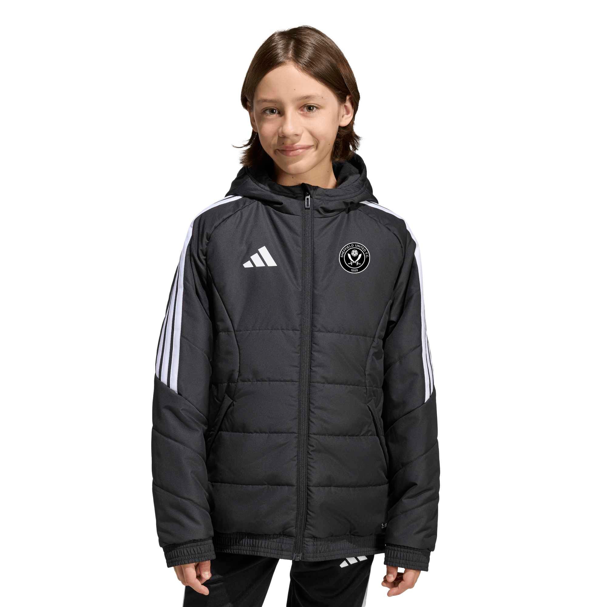 Sheffield United adidas Training Winter Jacket - Black - Kids