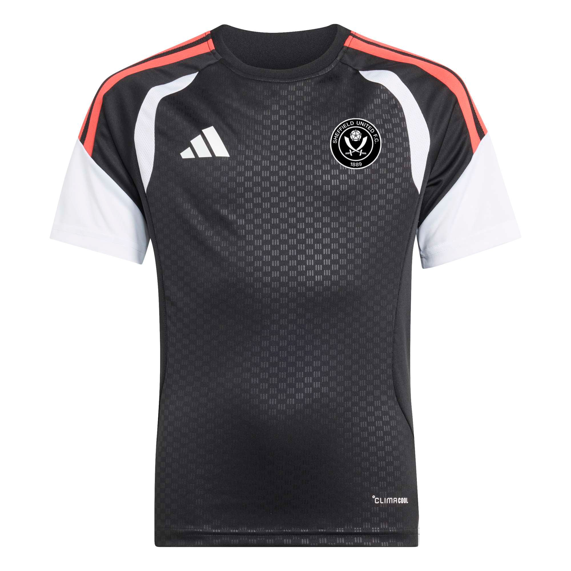 Sheffield United adidas Training Jersey - Black - Kids, , rebel_hi-res
