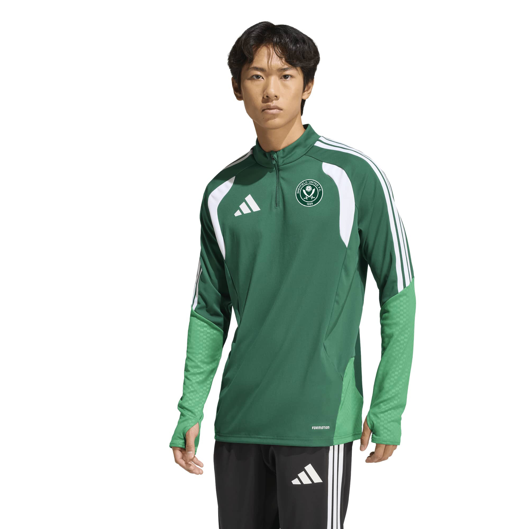 Sheffield United adidas Training Top - Dark Green, , rebel_hi-res