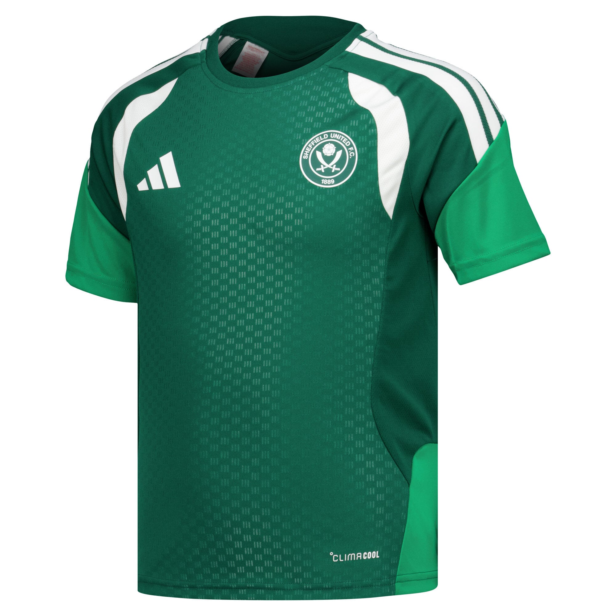 Sheffield United adidas Training Jersey - Dark Green - Kids, , rebel_hi-res