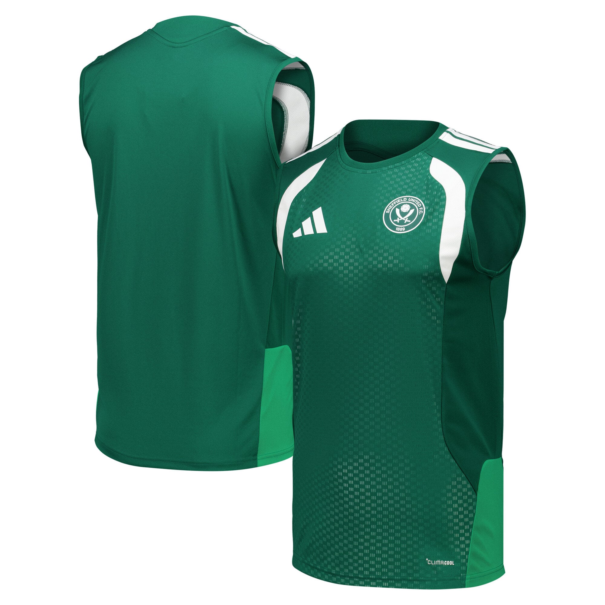 Sheffield United adidas Training Sleeveless Jersey - Dark Green, , rebel_hi-res