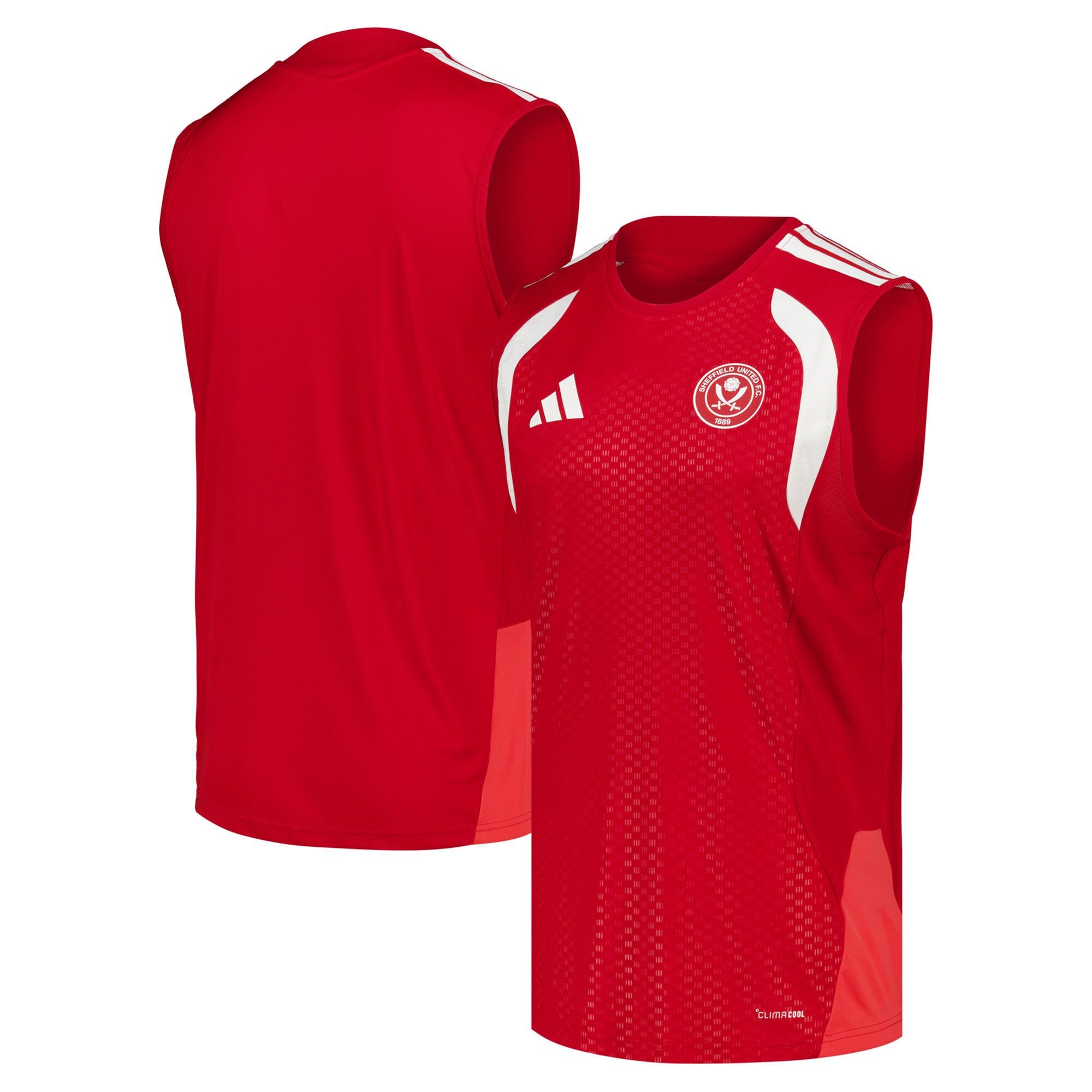 Sheffield United adidas Training Sleeveless Jersey - Red, , rebel_hi-res
