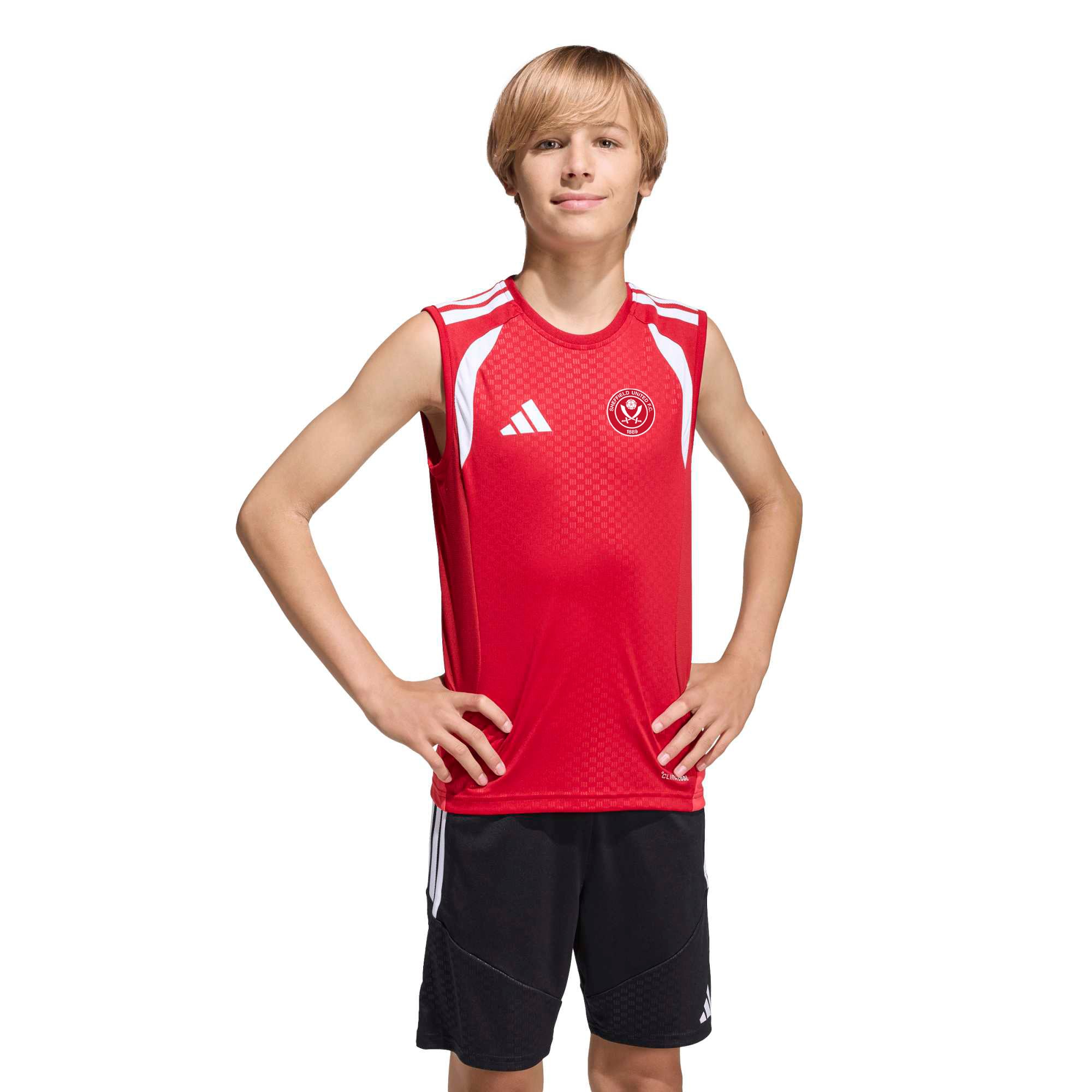 Sheffield United adidas Training Sleeveless Jersey - Red - Kids
