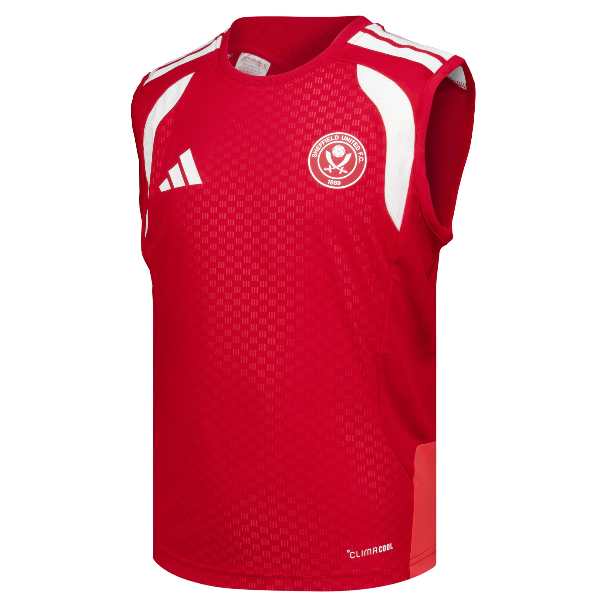 Sheffield United adidas Training Sleeveless Jersey - Red - Kids, , rebel_hi-res
